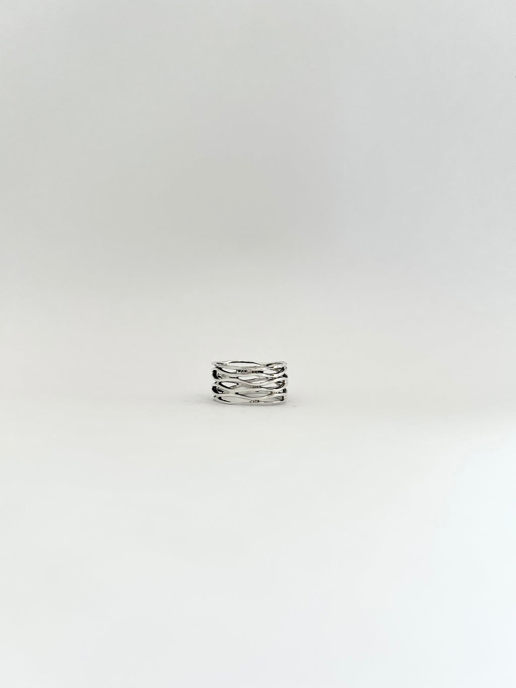 ANILLO TRAMA PLATA 925