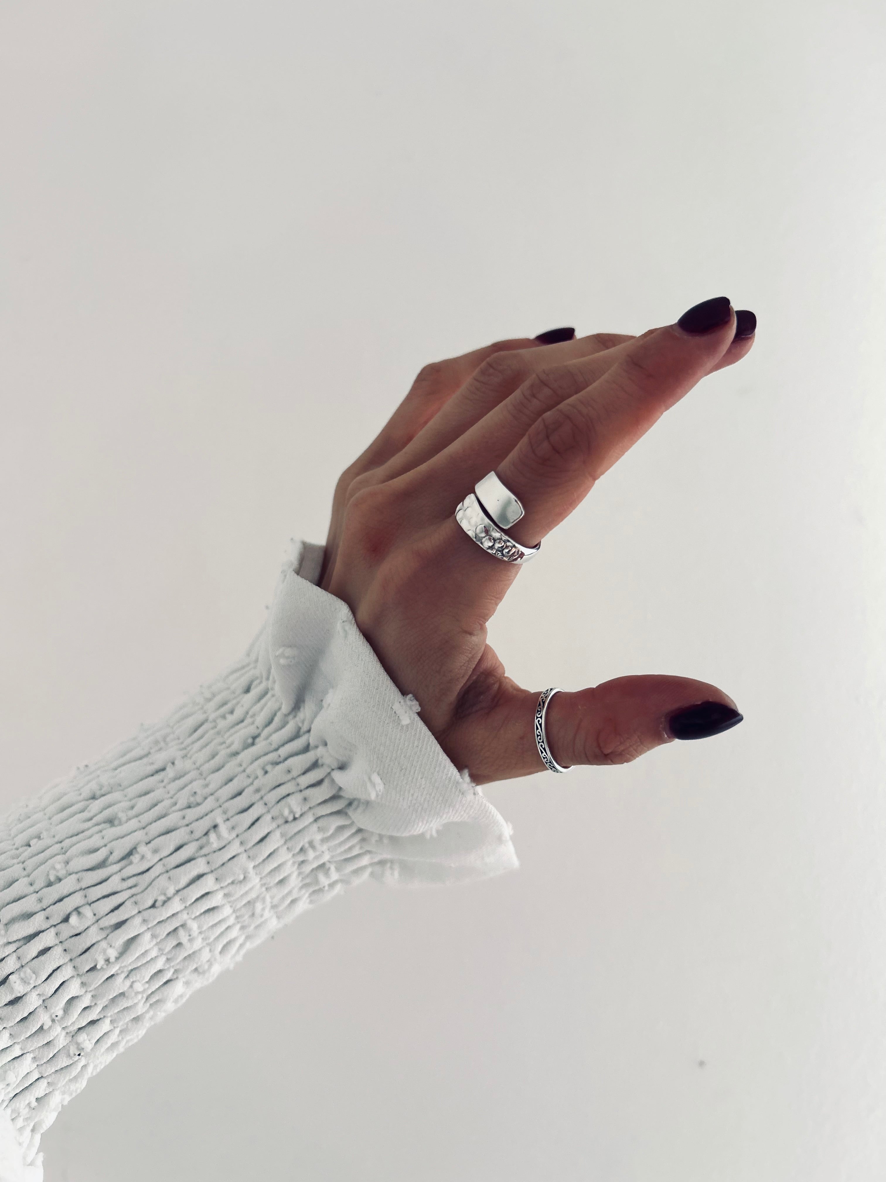 ANILLO LINAJE AJUSTABLE PLATA 925