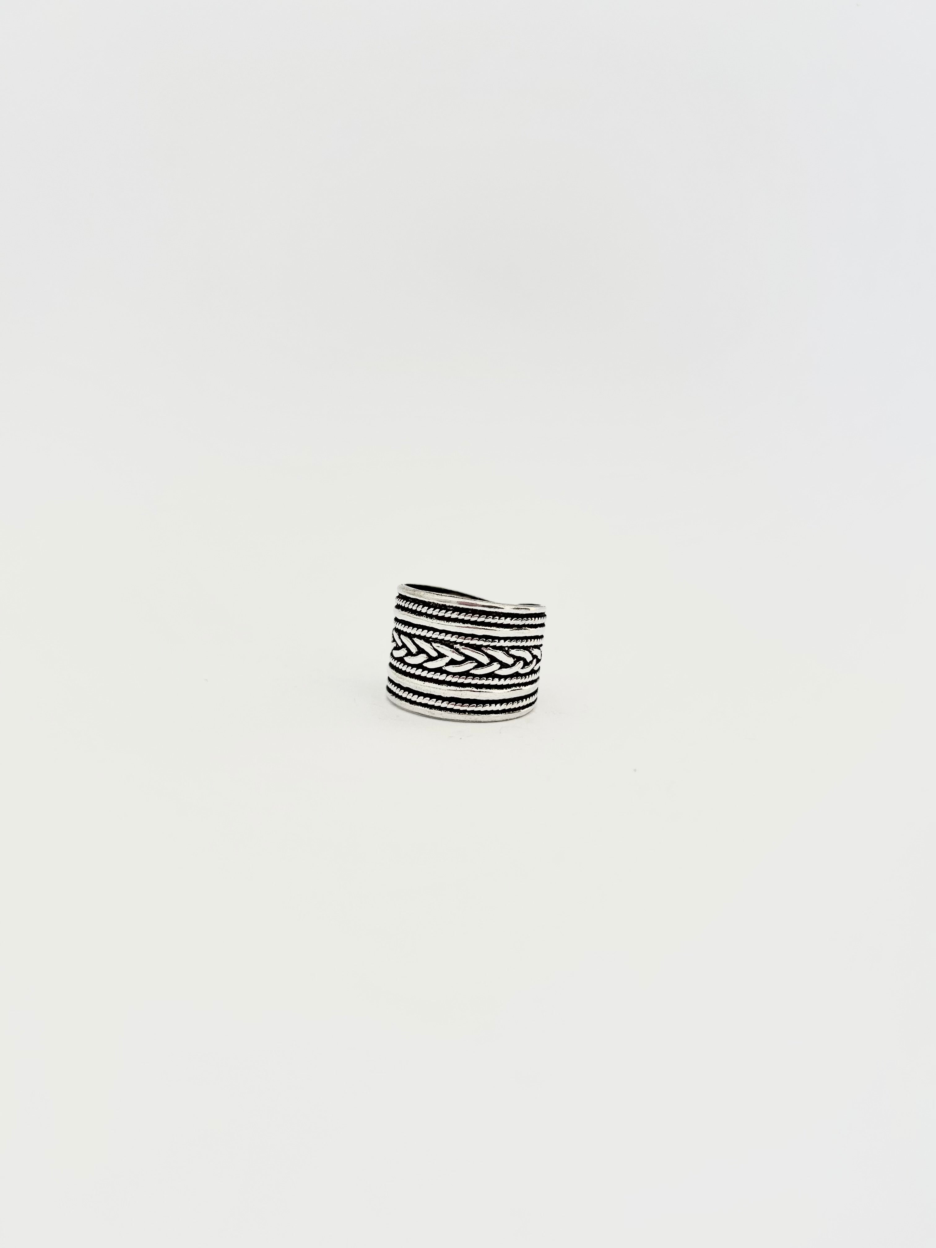 ANILLO MIVA PLATA 925 AJUSTABLE