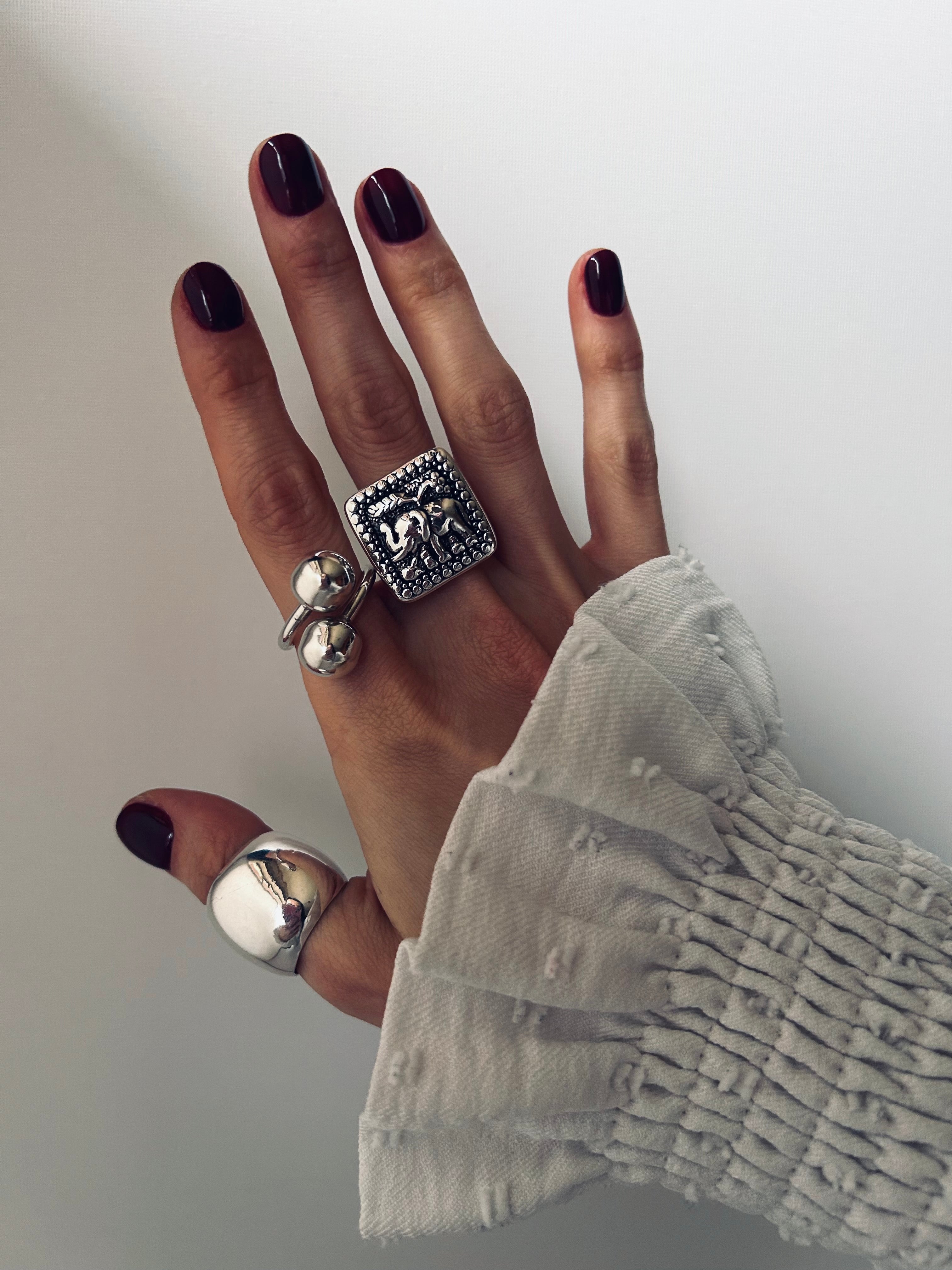 ANILLO DUOMO PLATA 925 AJUSTABLE