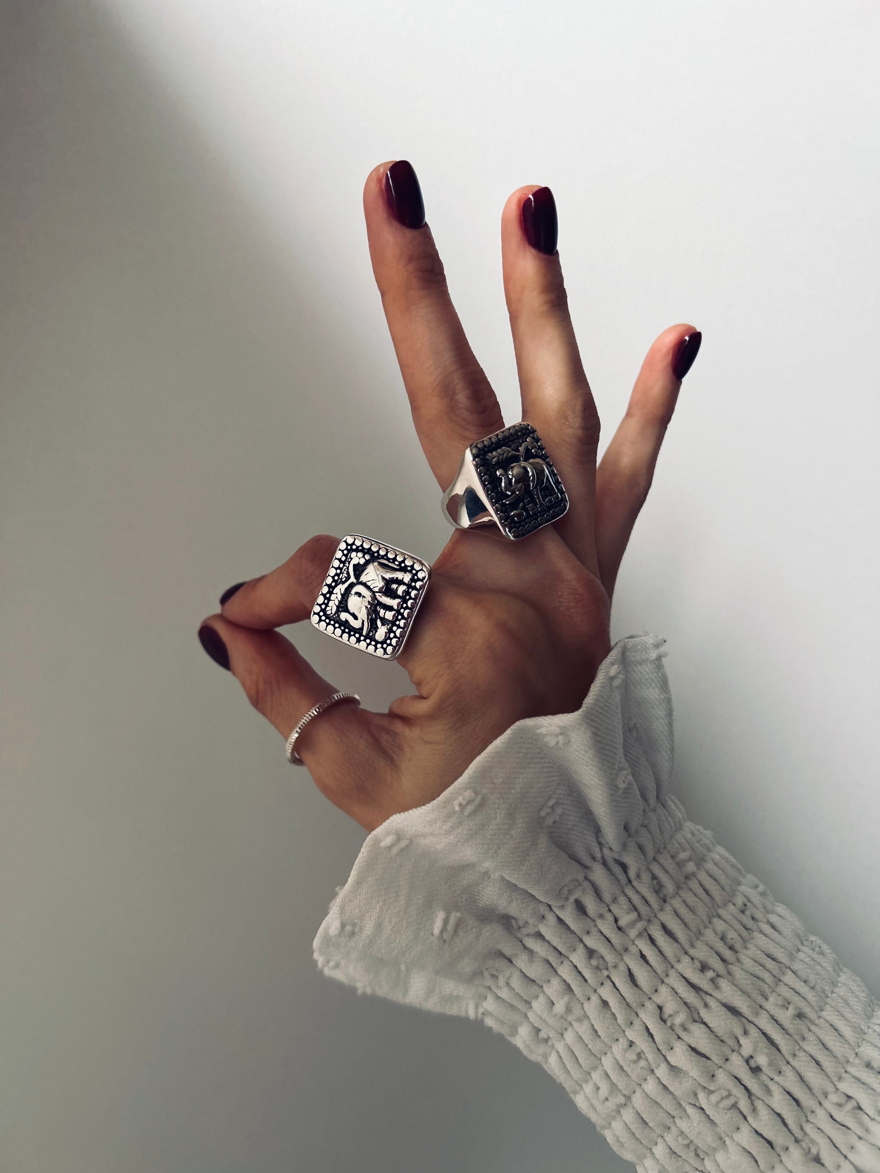 ANILLO ELEFANTE DE LA FORTUNA PLATA 925