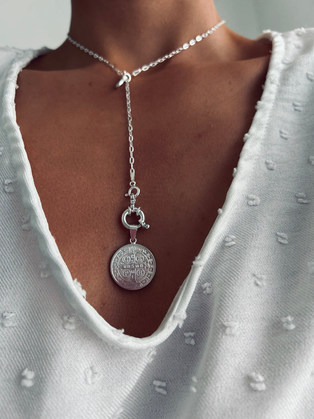 COLLAR SAN BENITO LA BENDITA PLATA 925