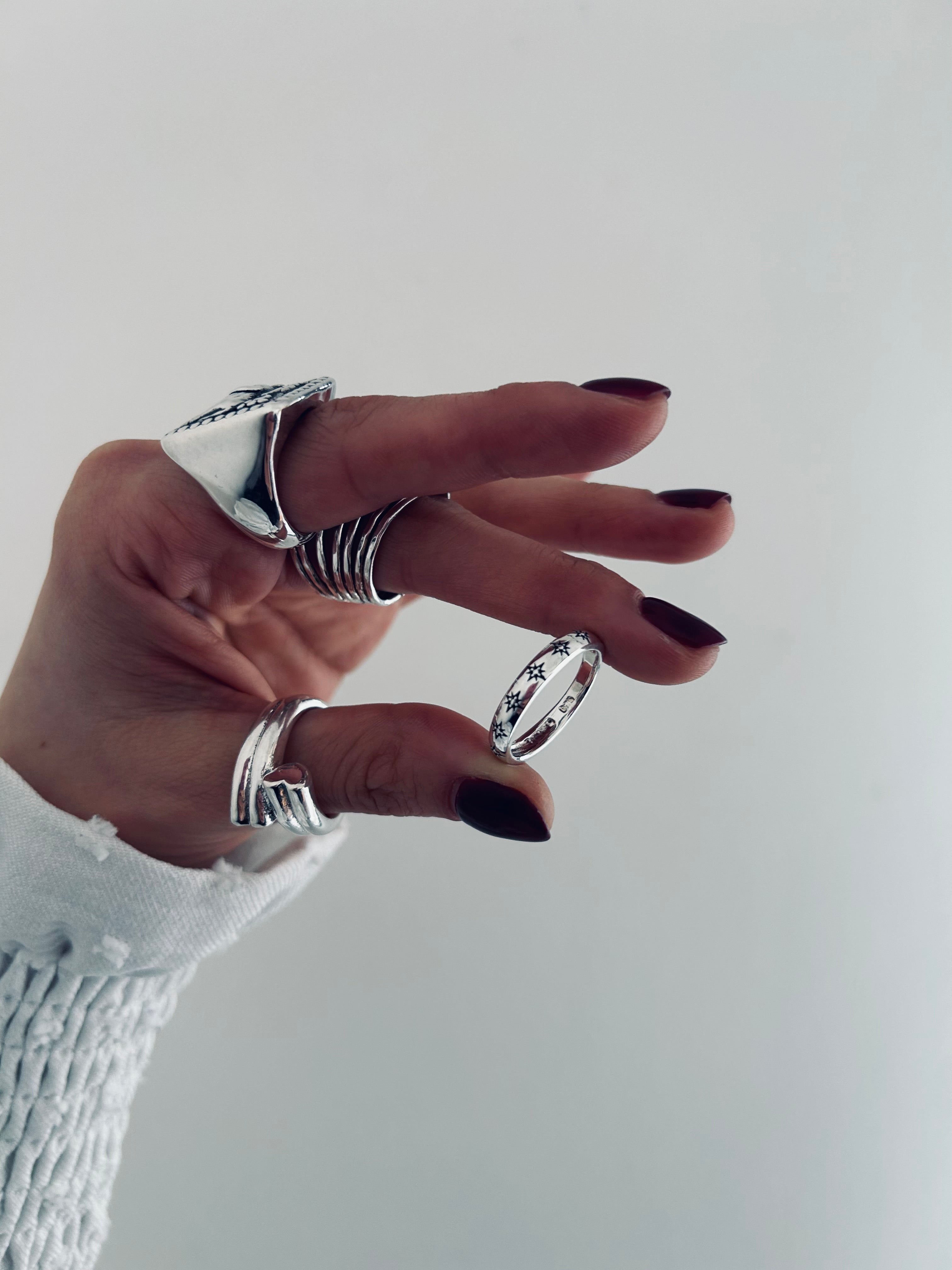 ANILLO DESTELLOS FORTUNA PLATA 925