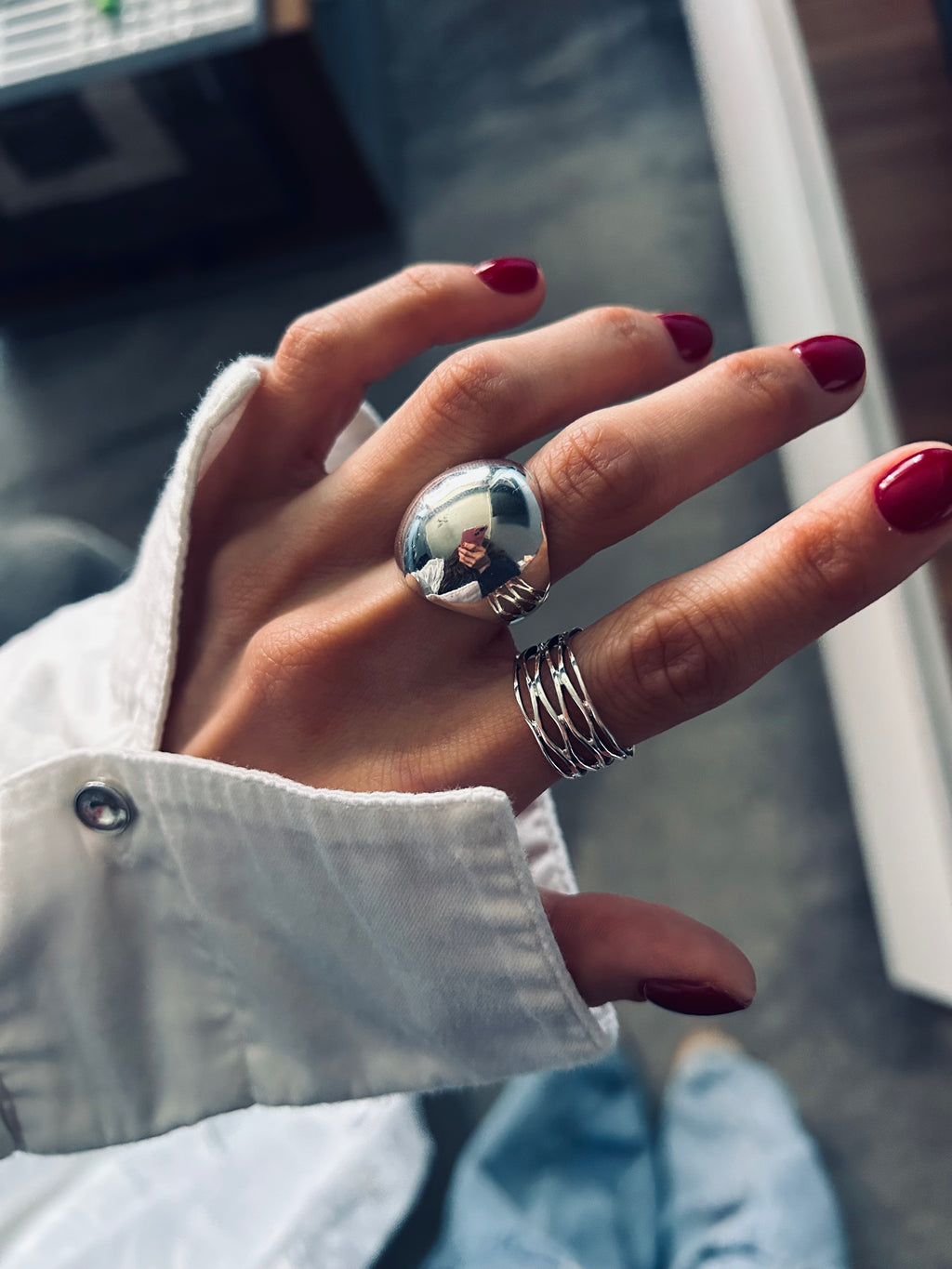 ANILLO TRAMA PLATA 925