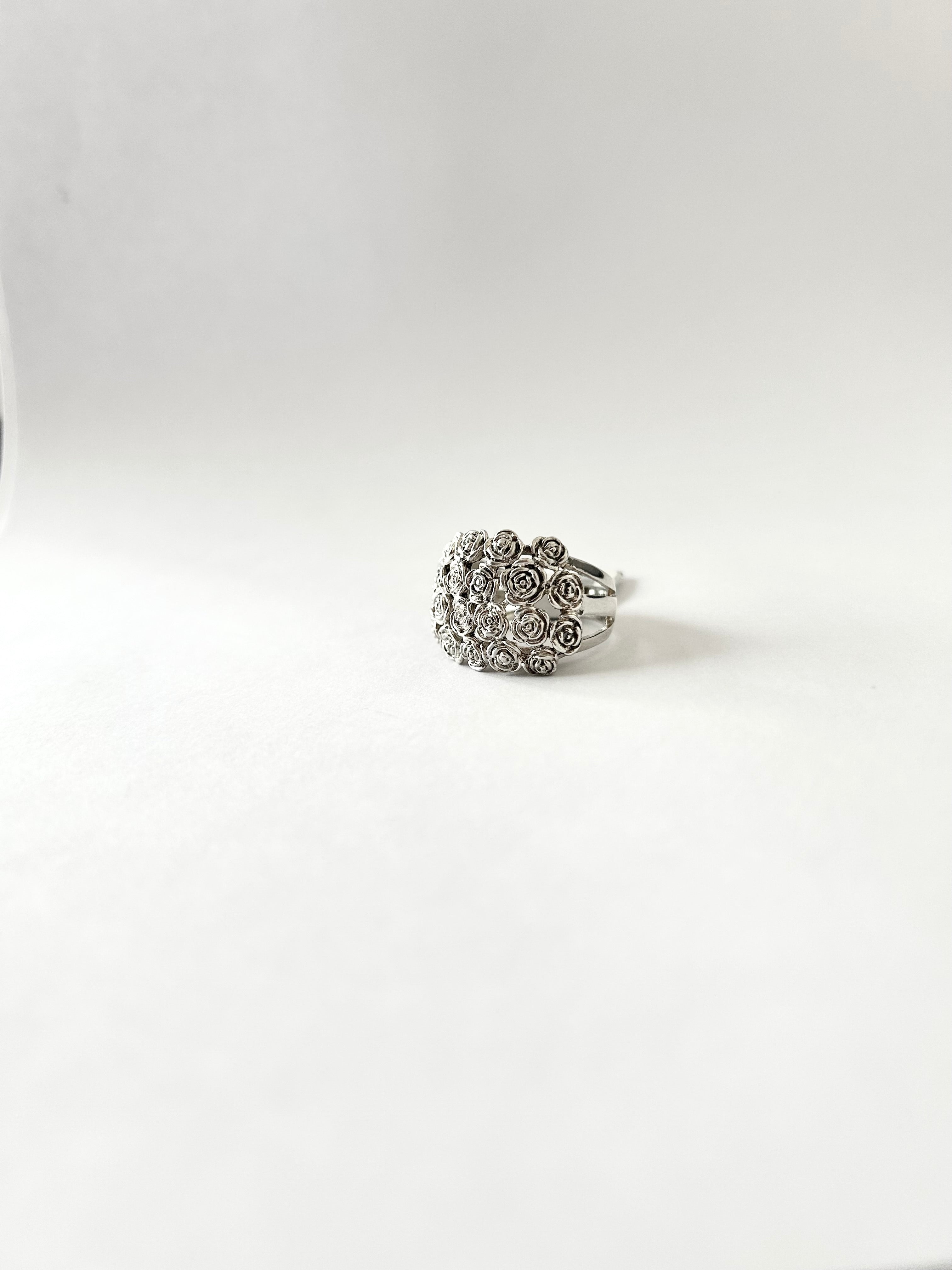 ANILLO JARDÍN DE ROSAS PLATA 925