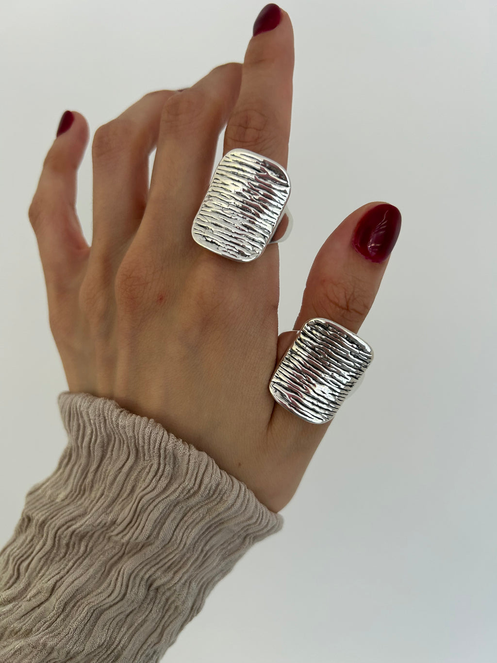 ANILLO MARÍA DE LA CUADRA PLATA 925