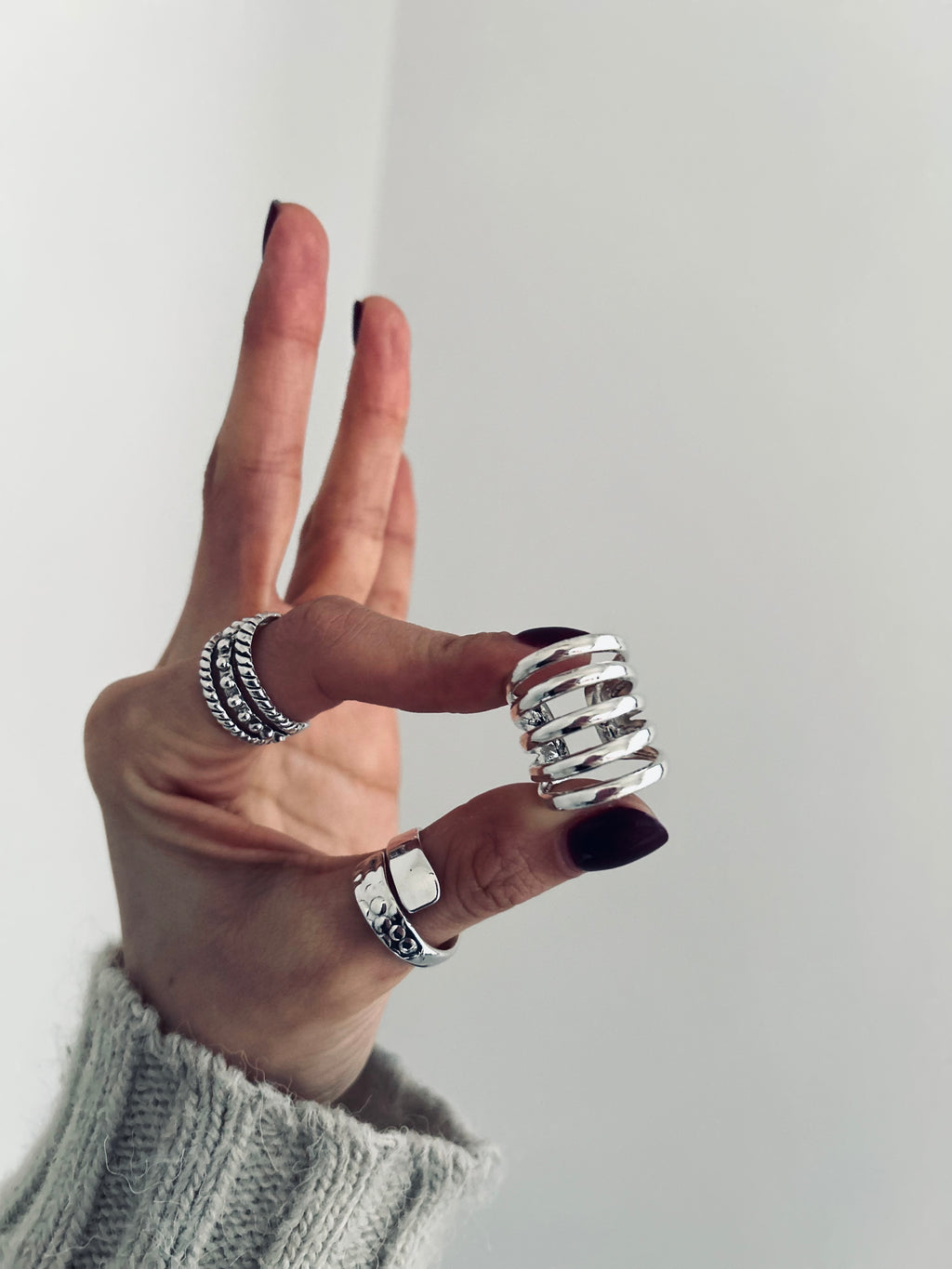 ANILLO KOBA AJUSTABLE PLATA 925