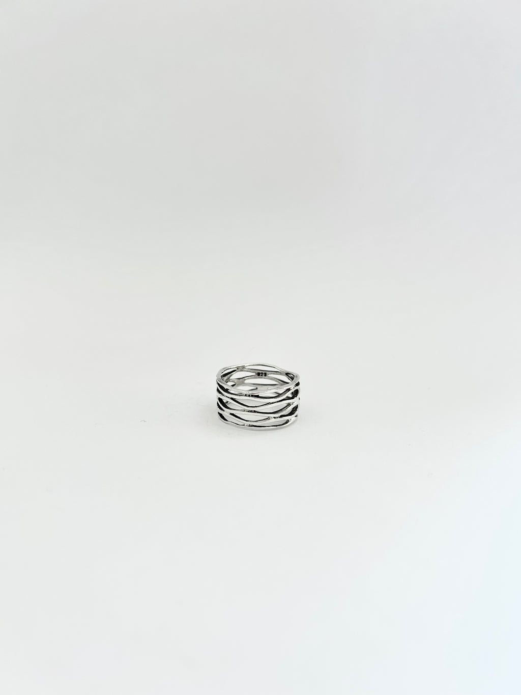 ANILLO TRAMA PLATA 925