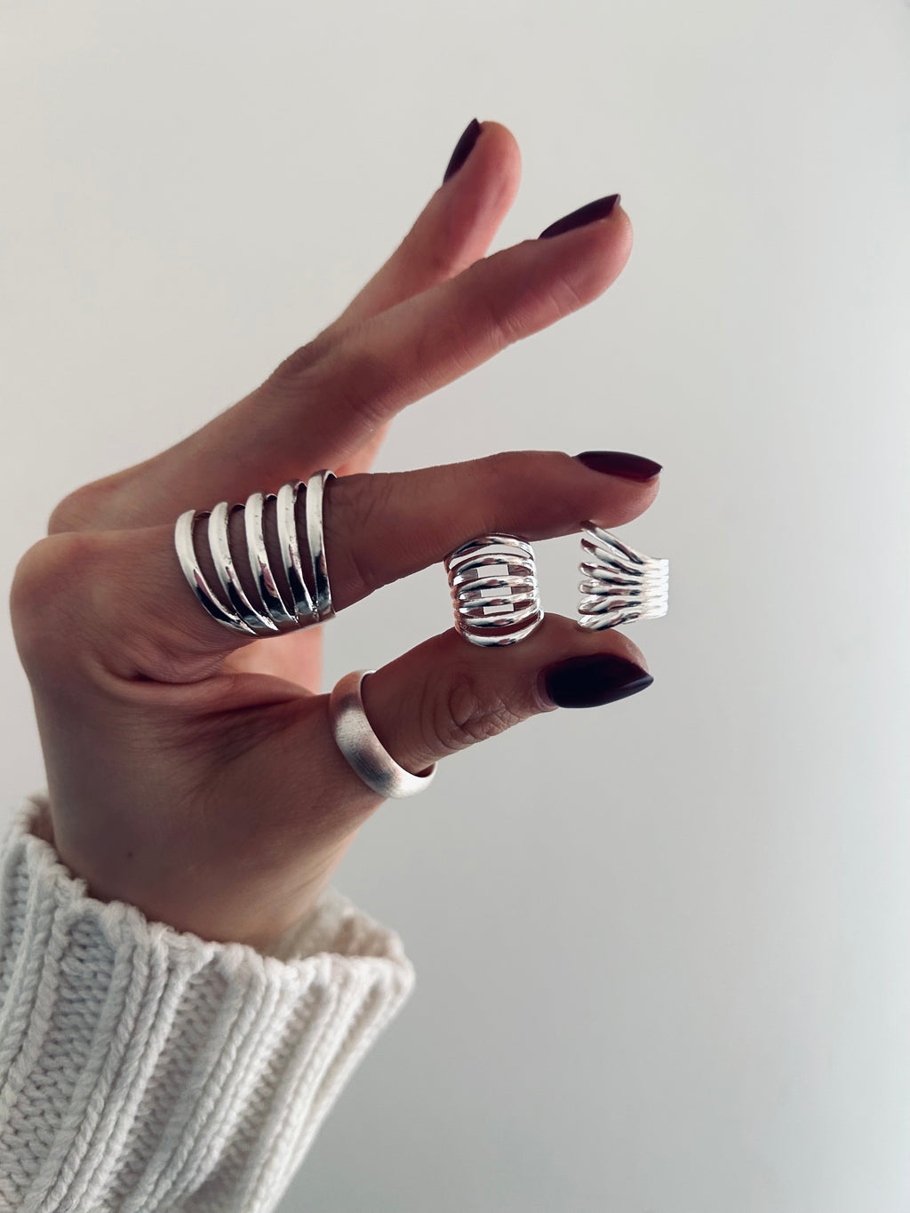 EAR CUFF LINES PLATA 925 AJUSTABLE