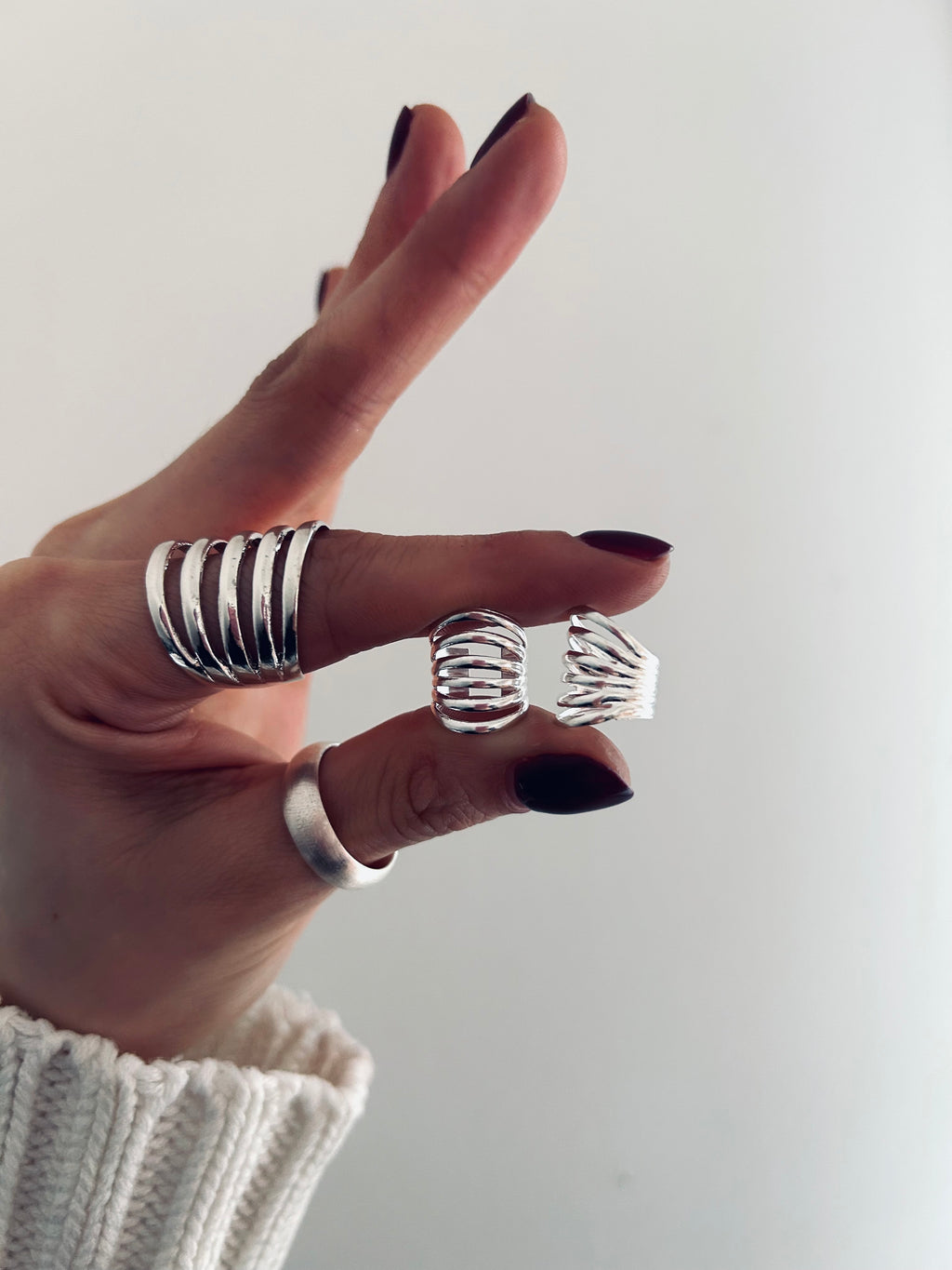 EAR CUFF LINES PLATA 925 AJUSTABLE