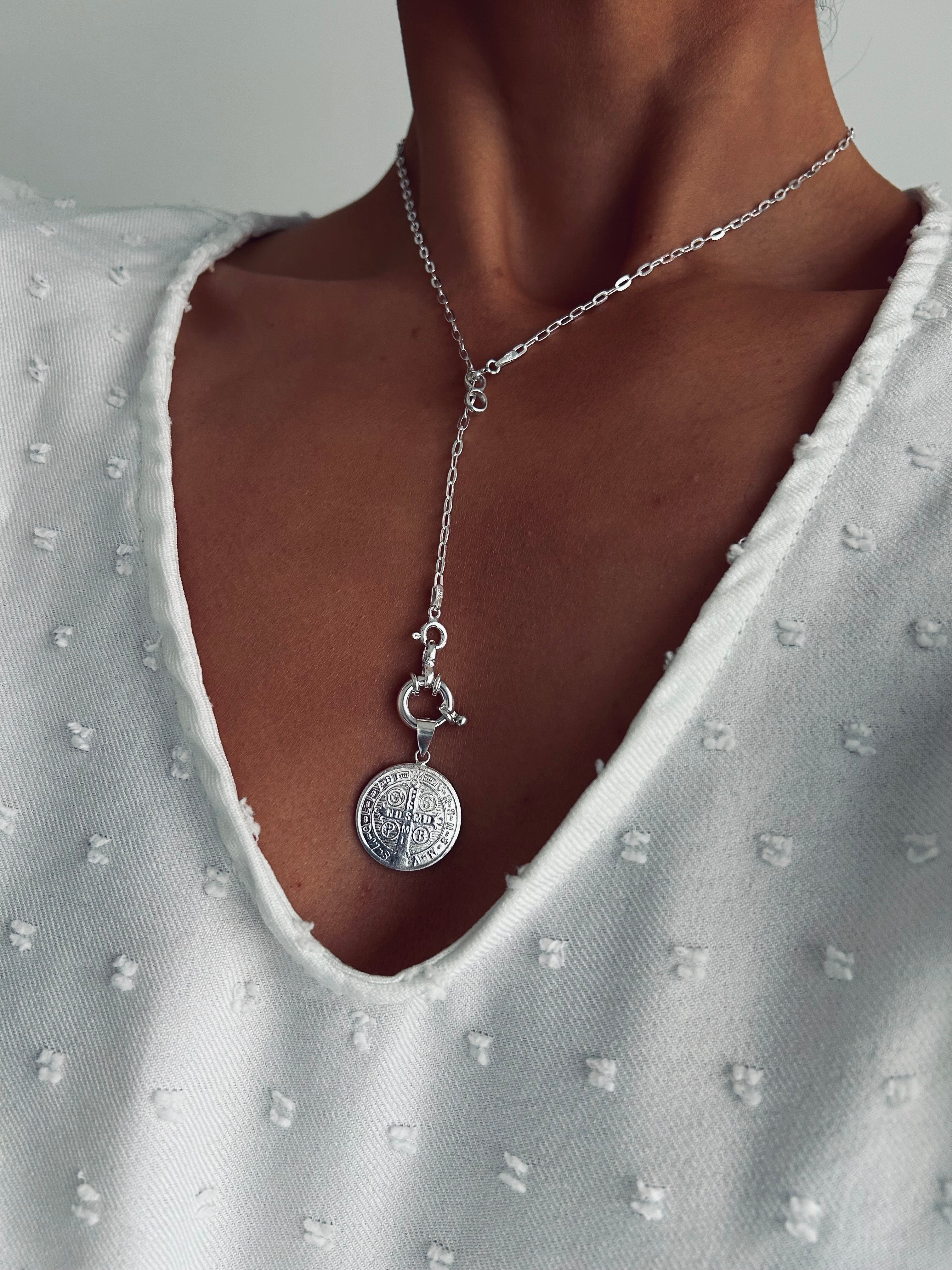 COLLAR SAN BENITO LA BENDITA PLATA 925
