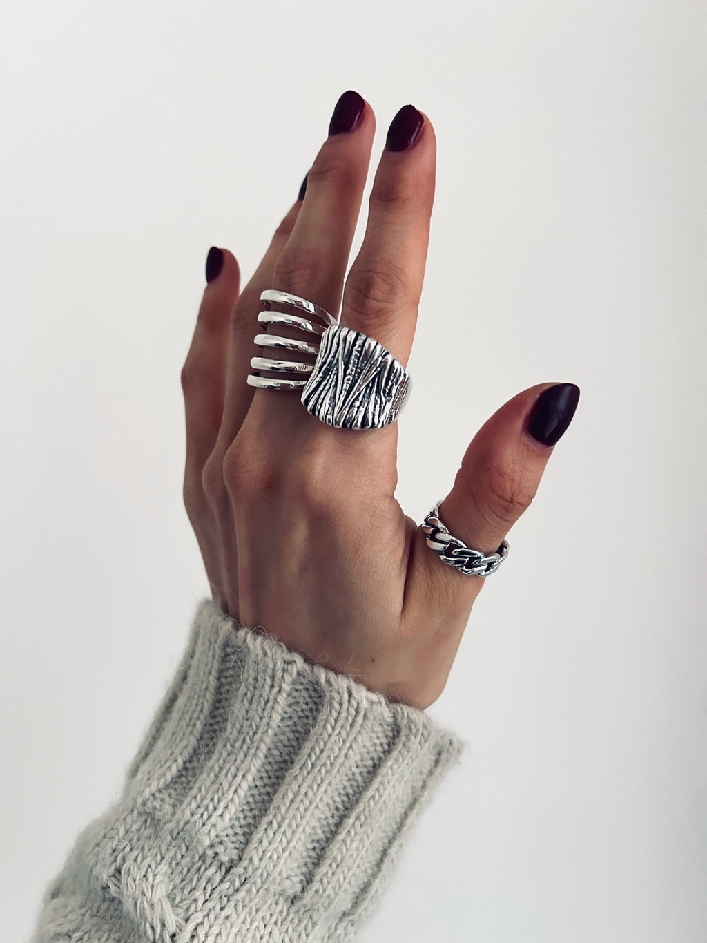 ANILLO BLANCA PLATA 925