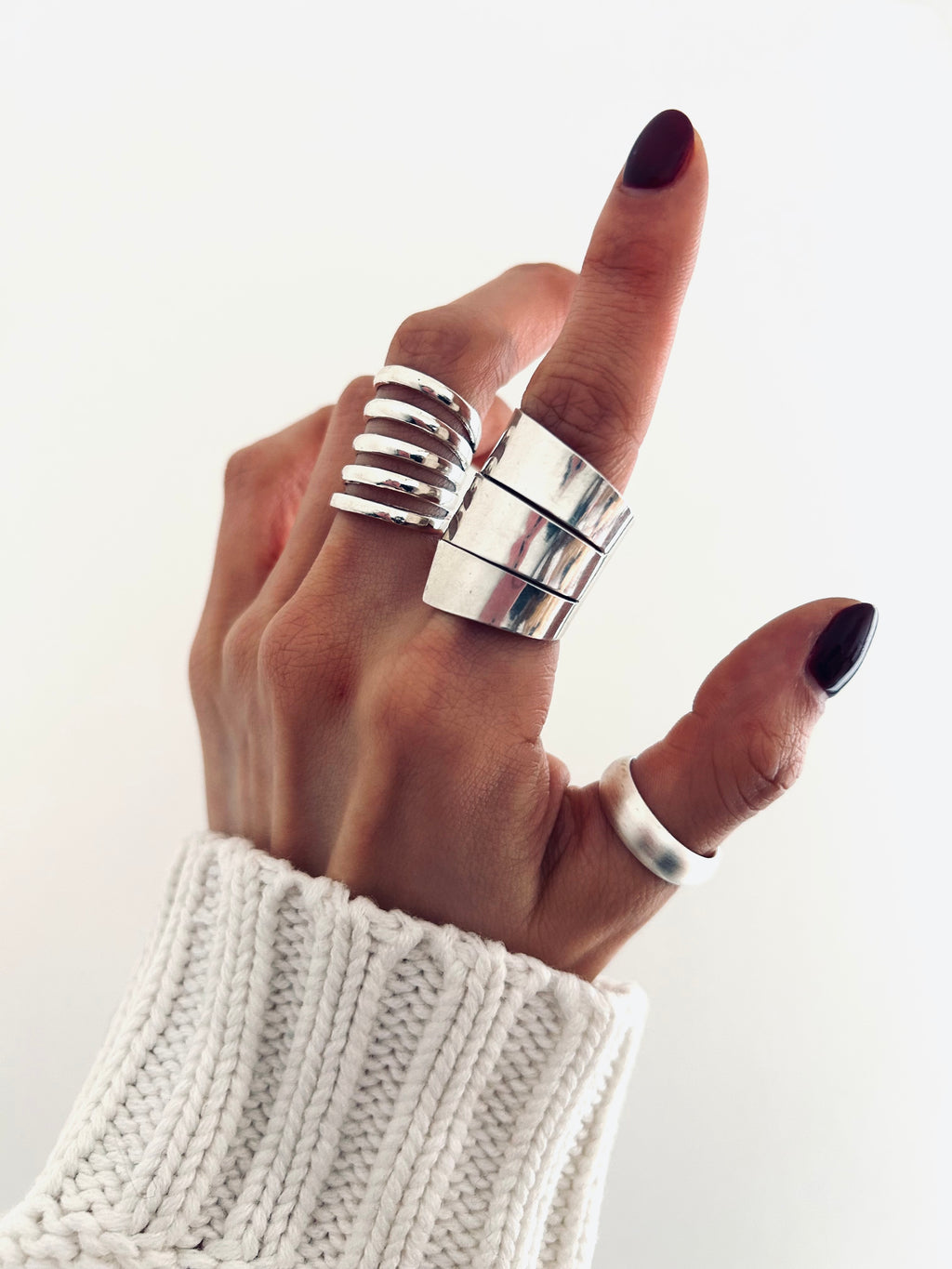 ANILLO MAXIMUS PLATA 925 AJUSTABLE