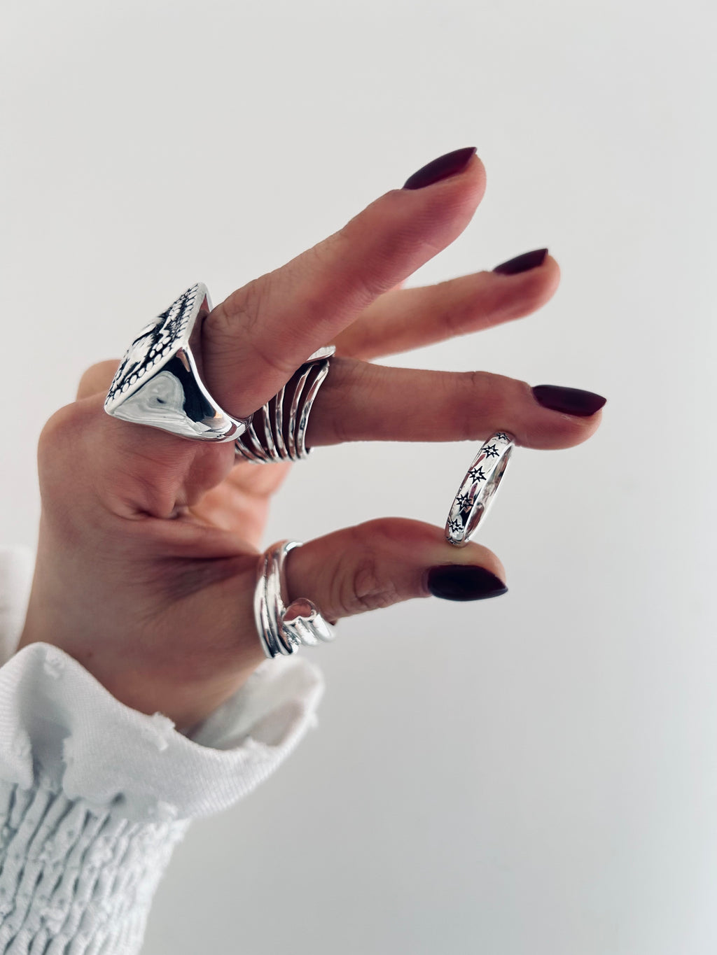 ANILLO DESTELLOS FORTUNA PLATA 925
