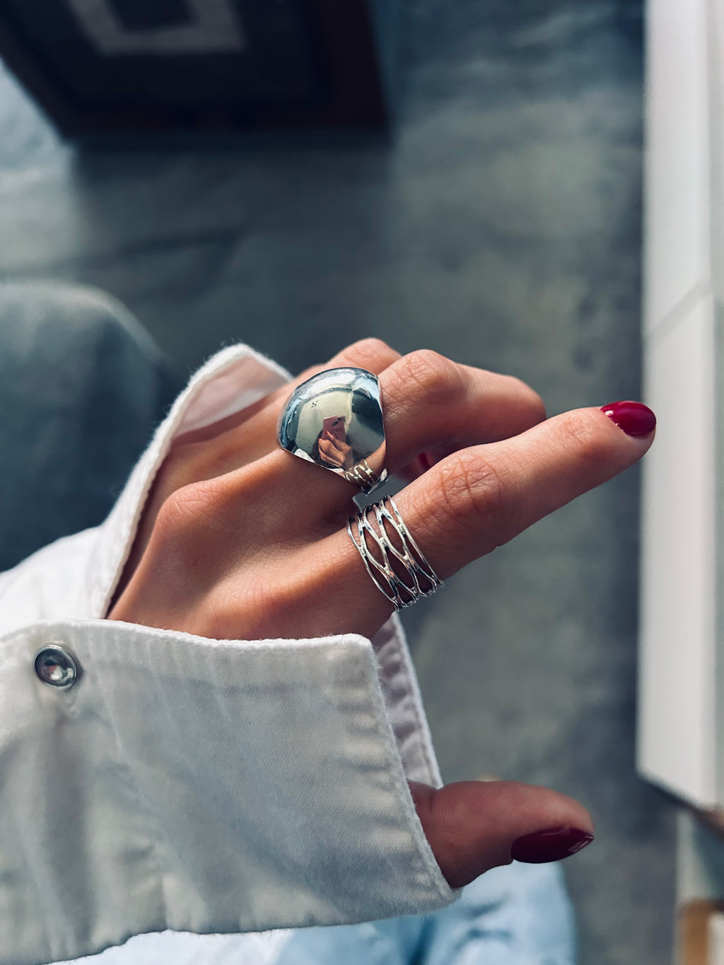 ANILLO TRAMA PLATA 925