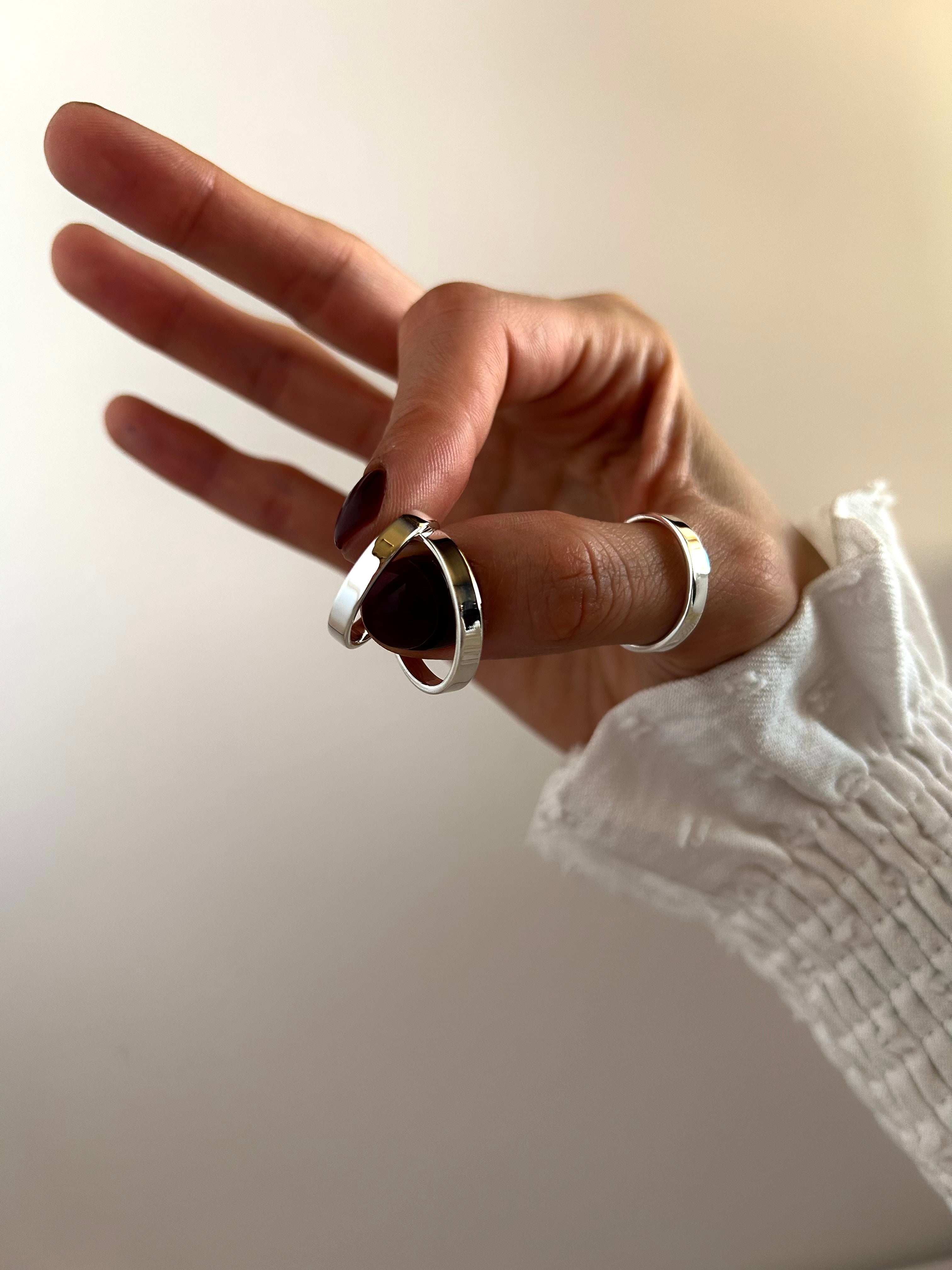 ANILLO MARÍA EMILIA LISO PLATA 925