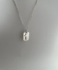 COLLAR PLACA PROTECTORA PLATA 925 clásica