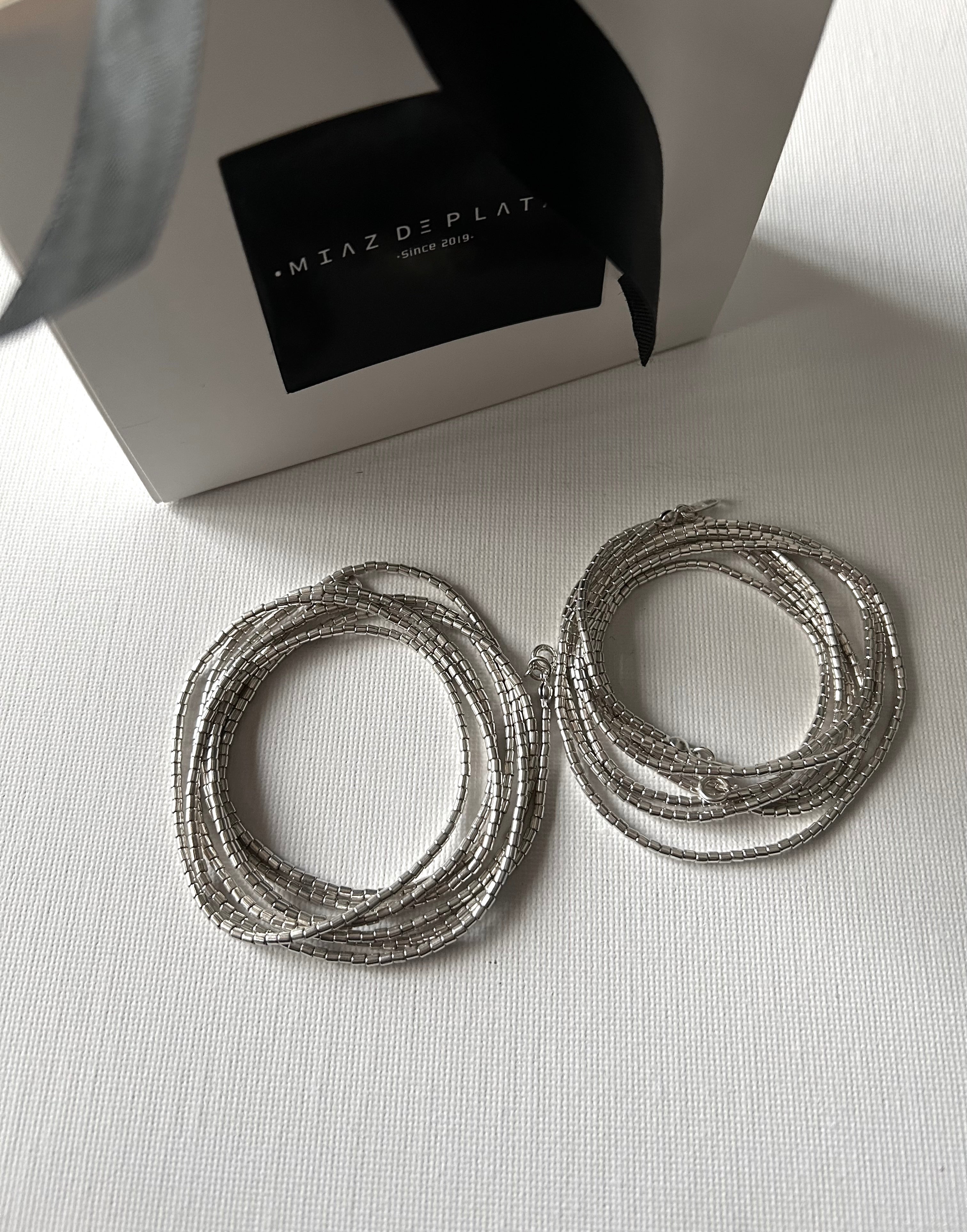 MOSTACILLA 1 METRO 20 cm PLATA 925