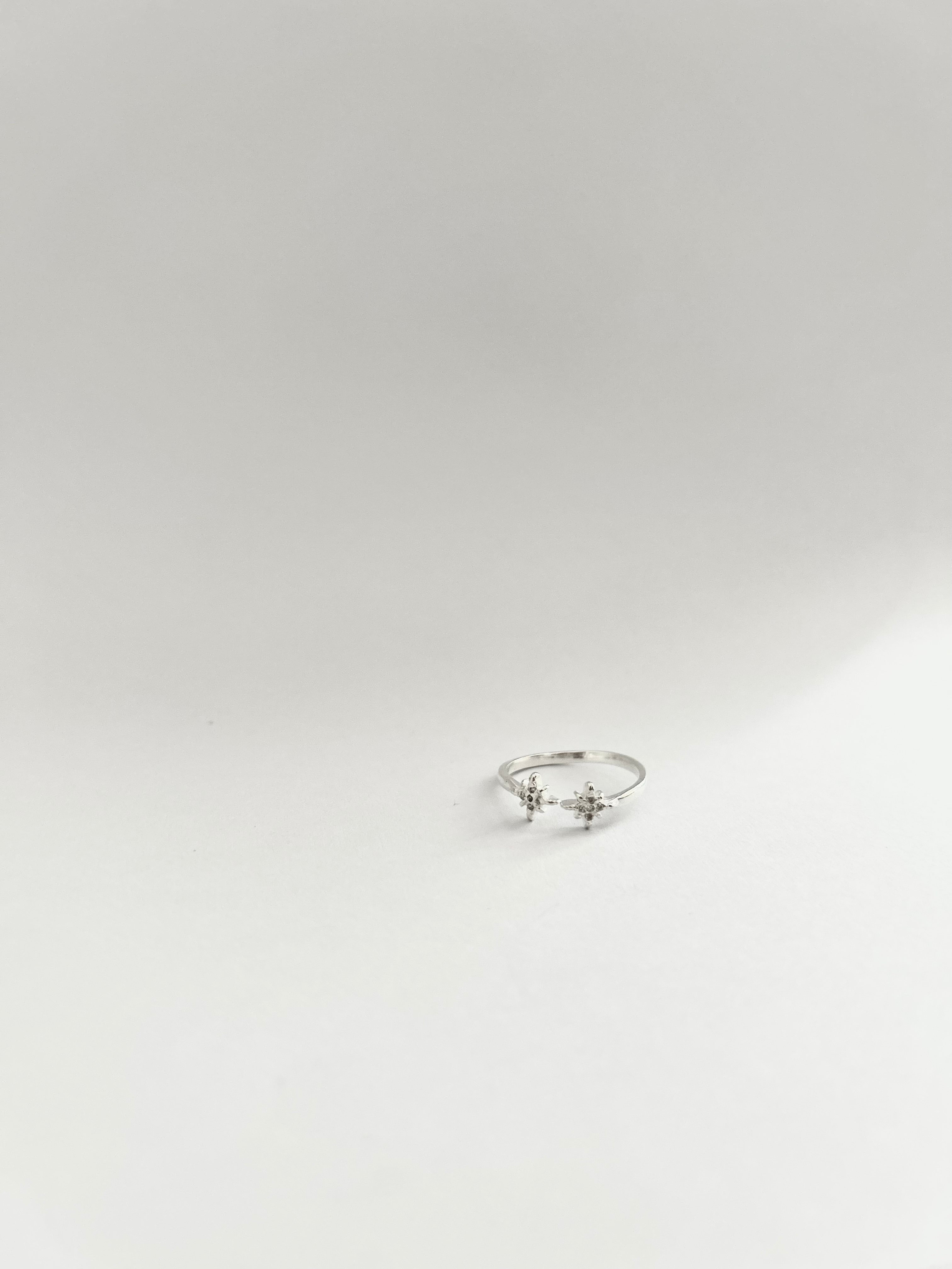 ANILLO DESTELLOS DE LUZ PLATA 925 AJUSTABLE