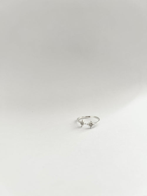 ANILLO DESTELLOS DE LUZ PLATA 925 AJUSTABLE