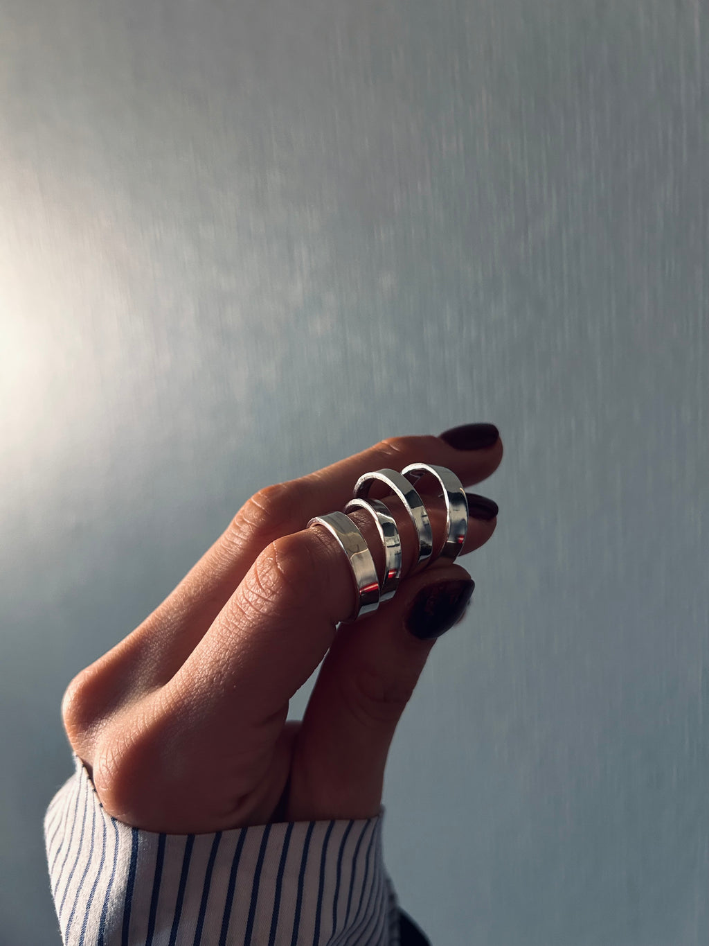 ANILLO MARÍA EMILIA LISO PLATA 925