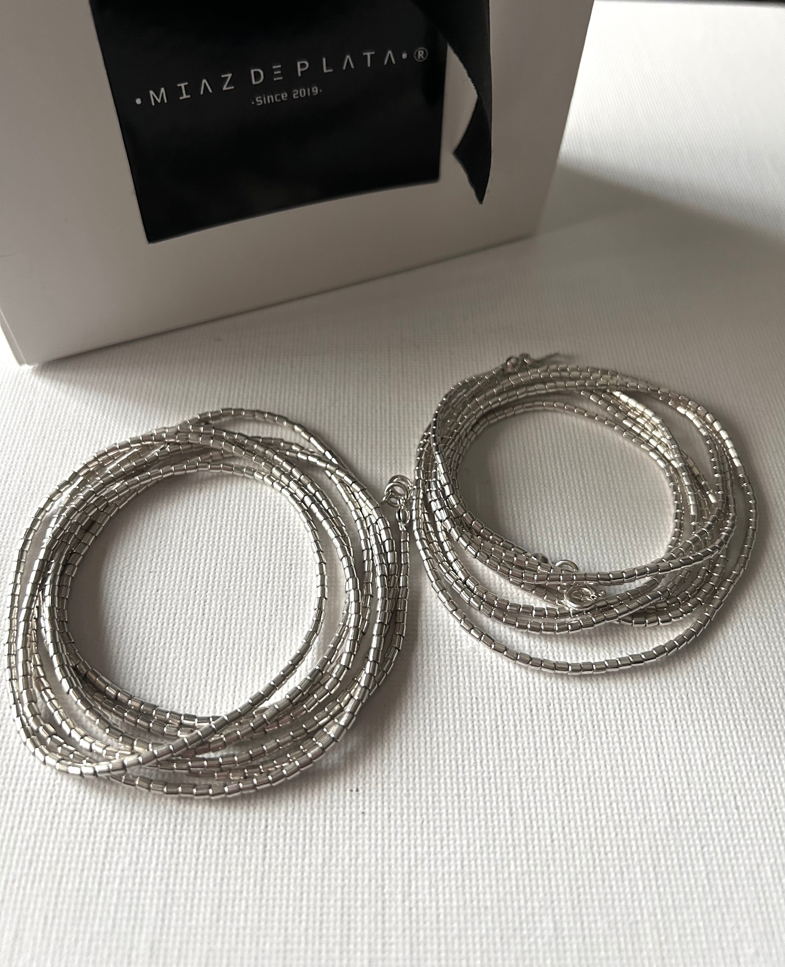 MOSTACILLA 1 METRO 20 cm PLATA 925