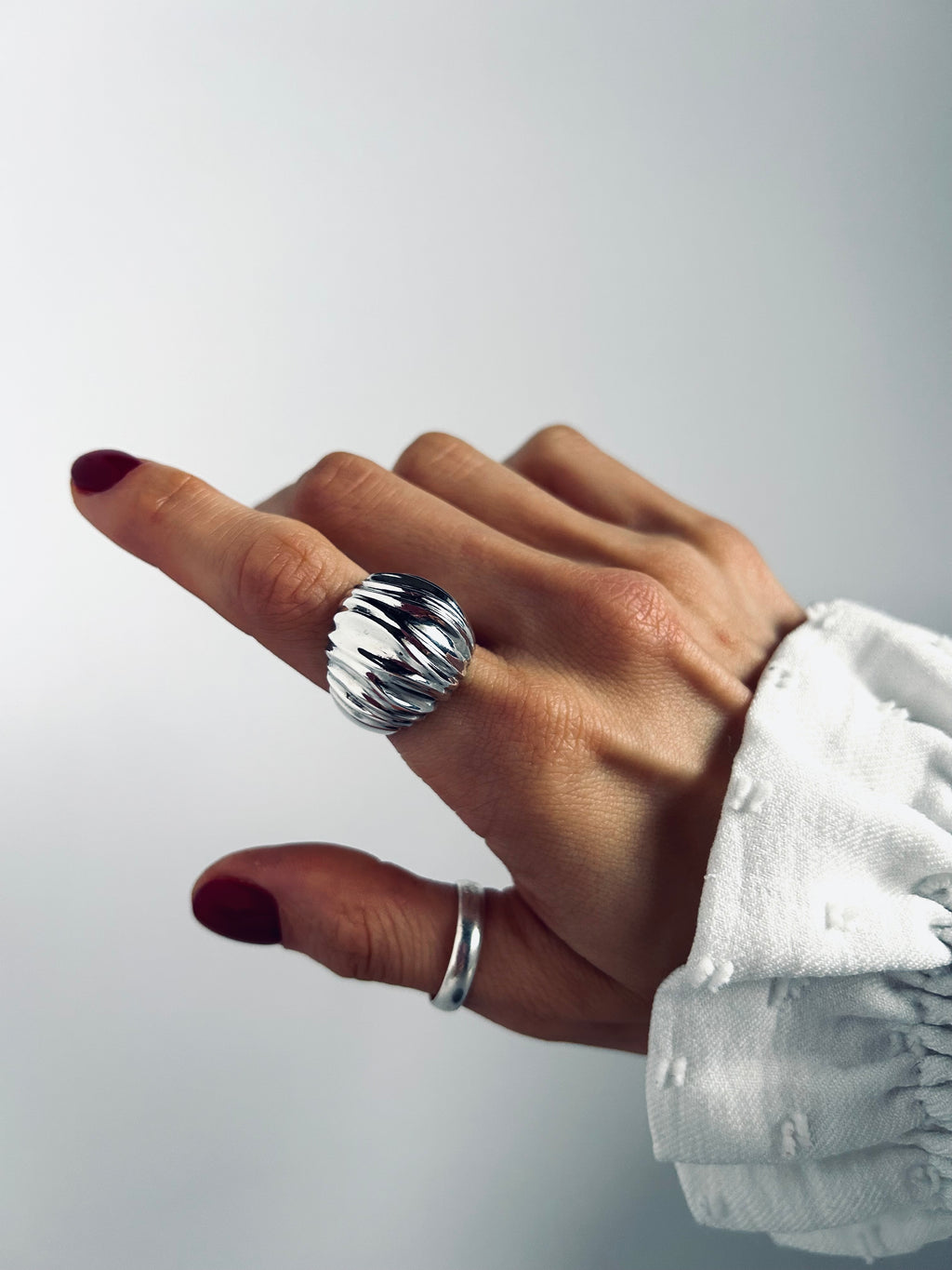 ANILLO MEKI PLATA 925