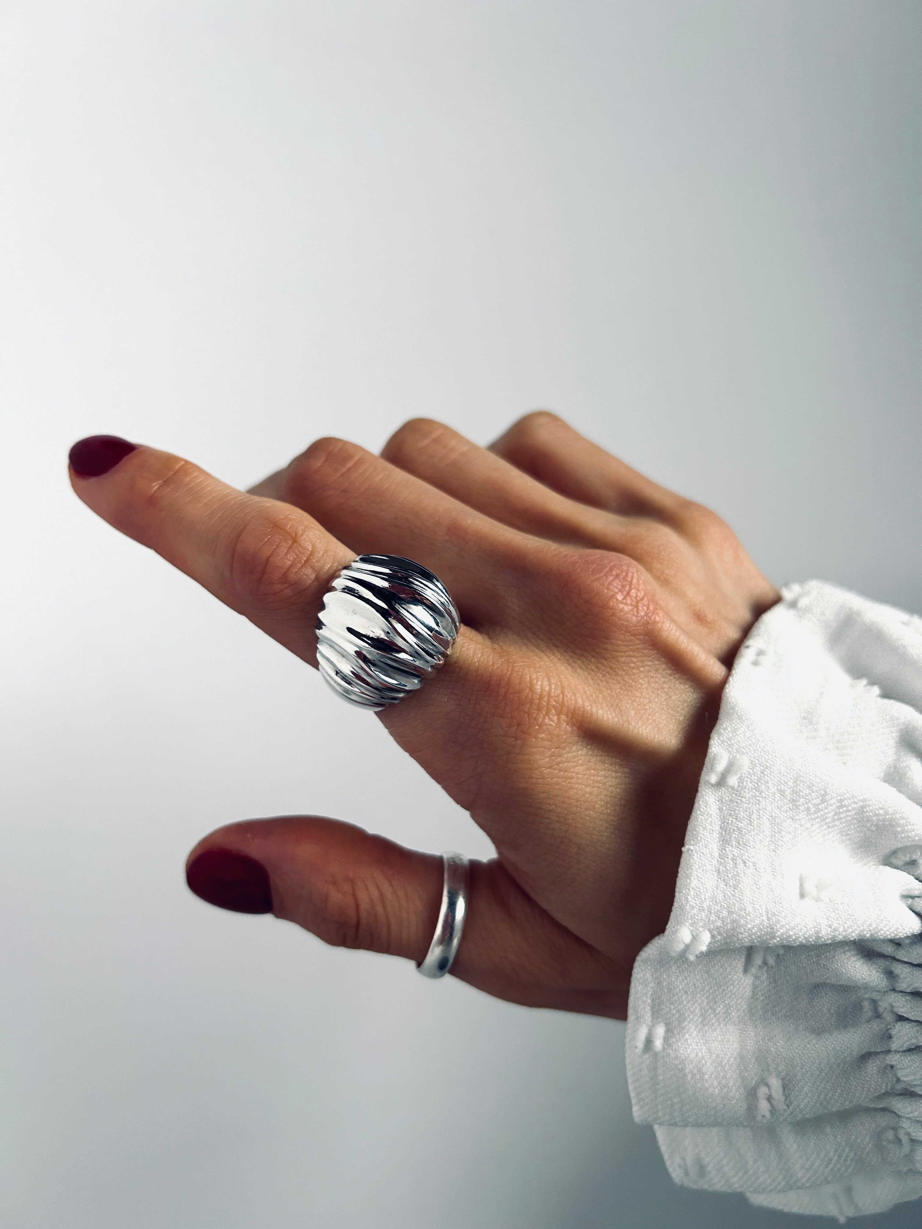 ANILLO MEKI PLATA 925