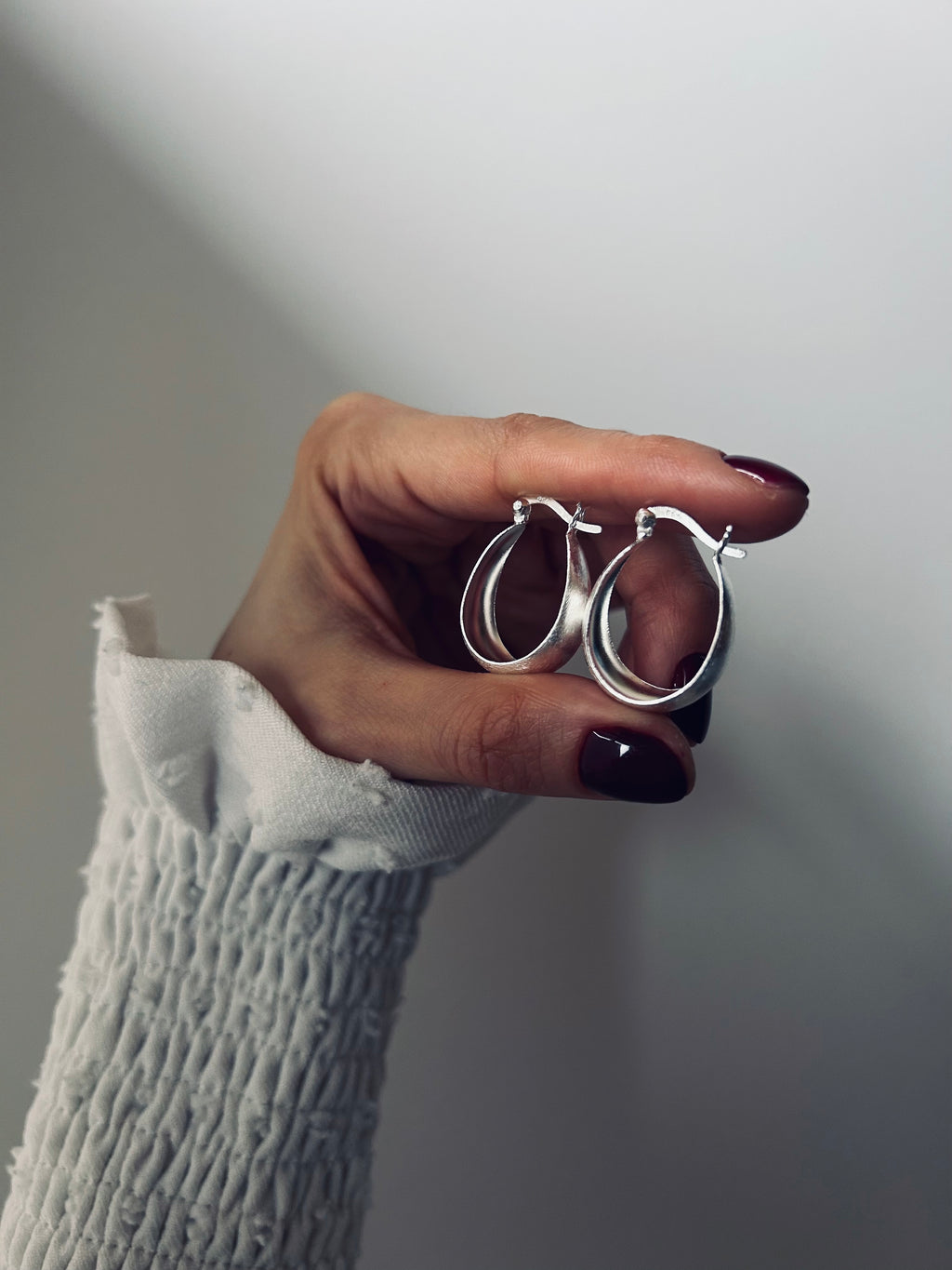 ARGOLLAS OVAL PLATA 925