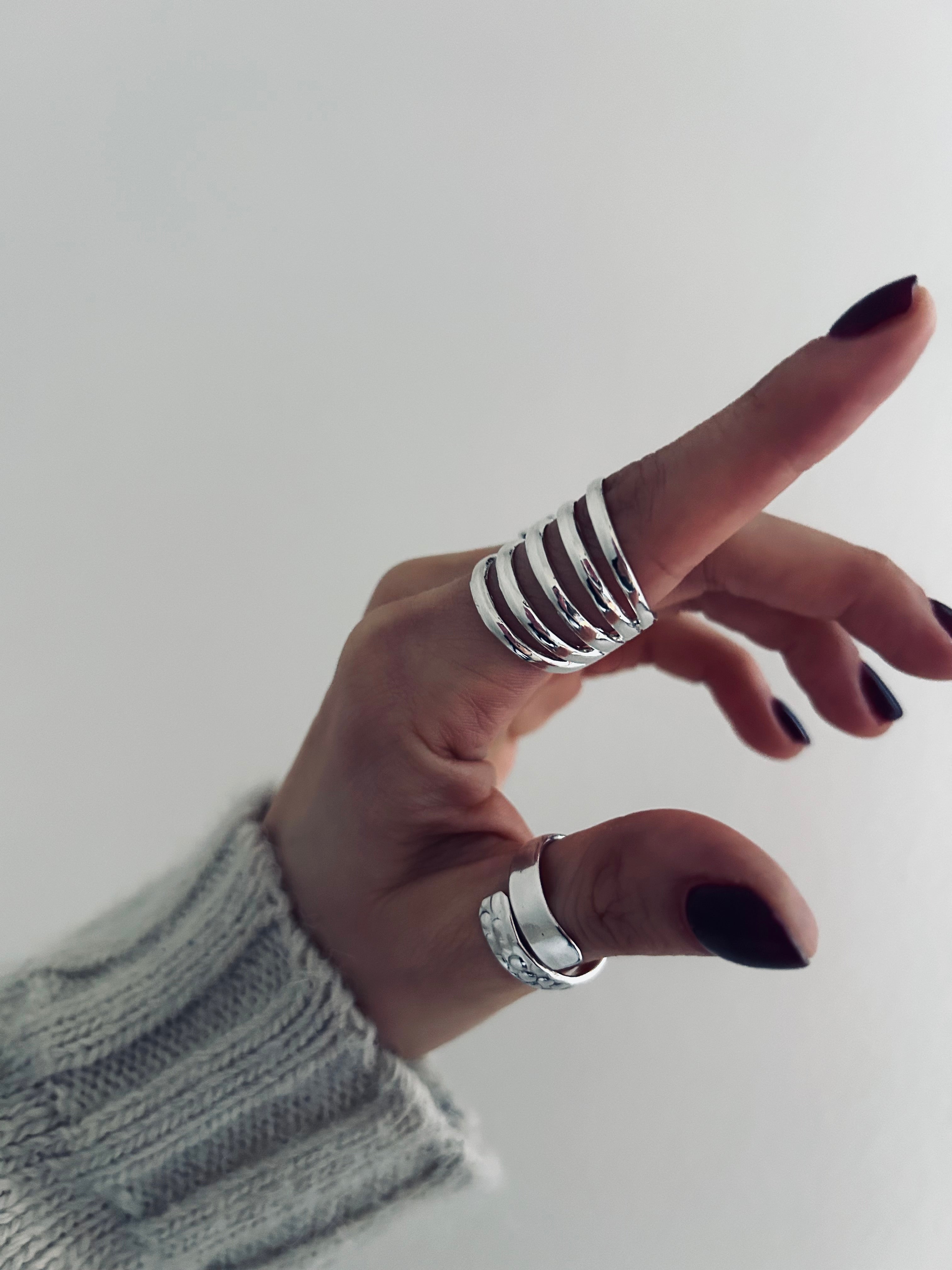 ANILLO KOBA AJUSTABLE PLATA 925