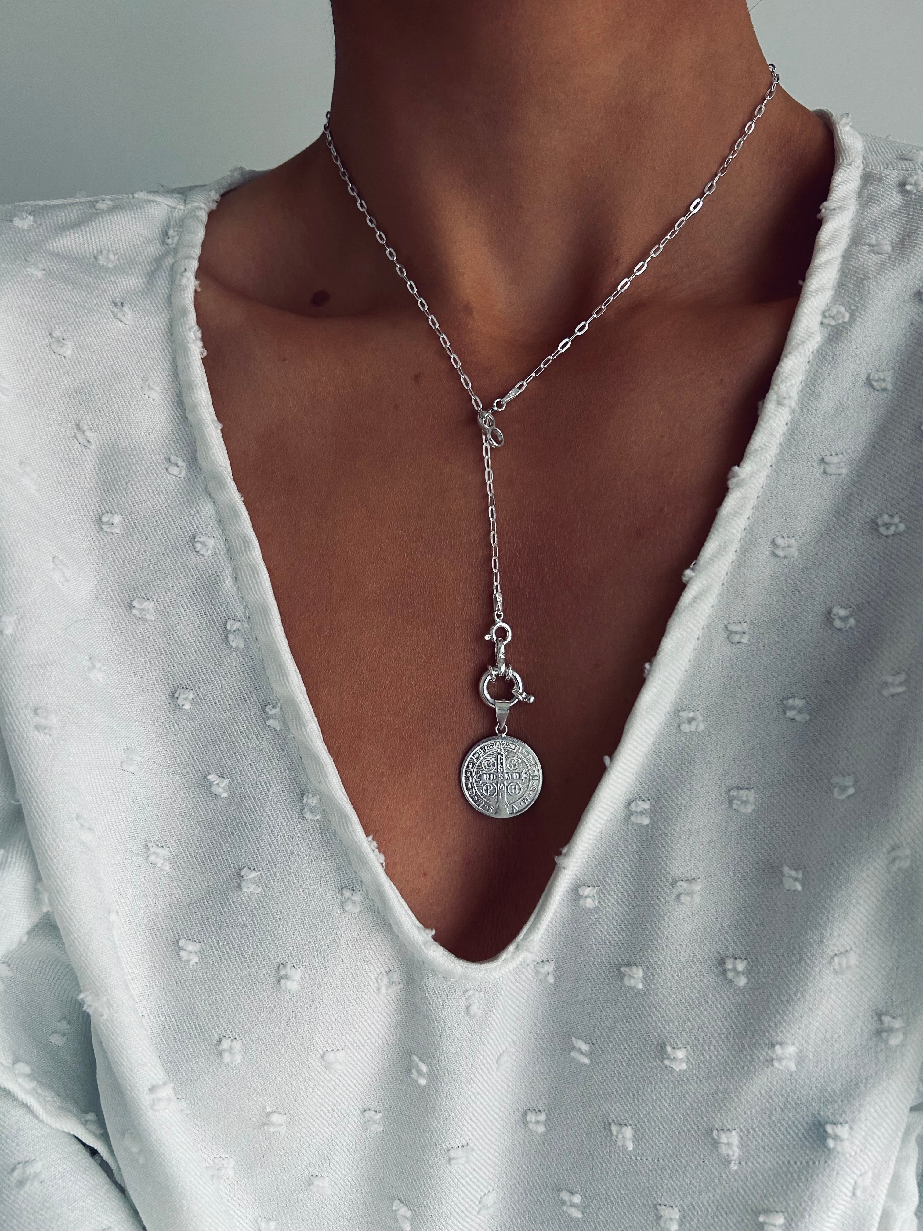 COLLAR SAN BENITO LA BENDITA PLATA 925