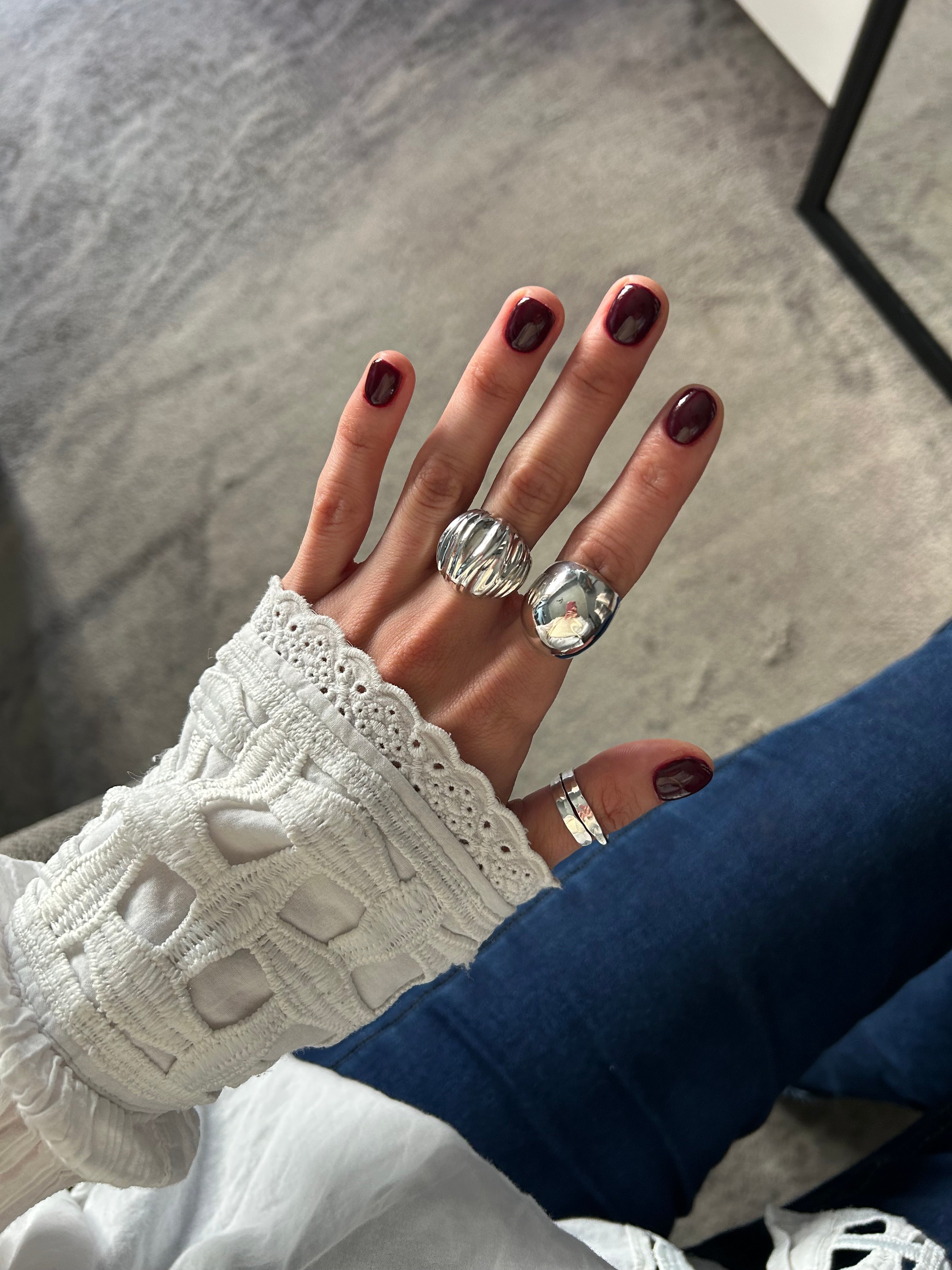 ANILLO MEKI PLATA 925