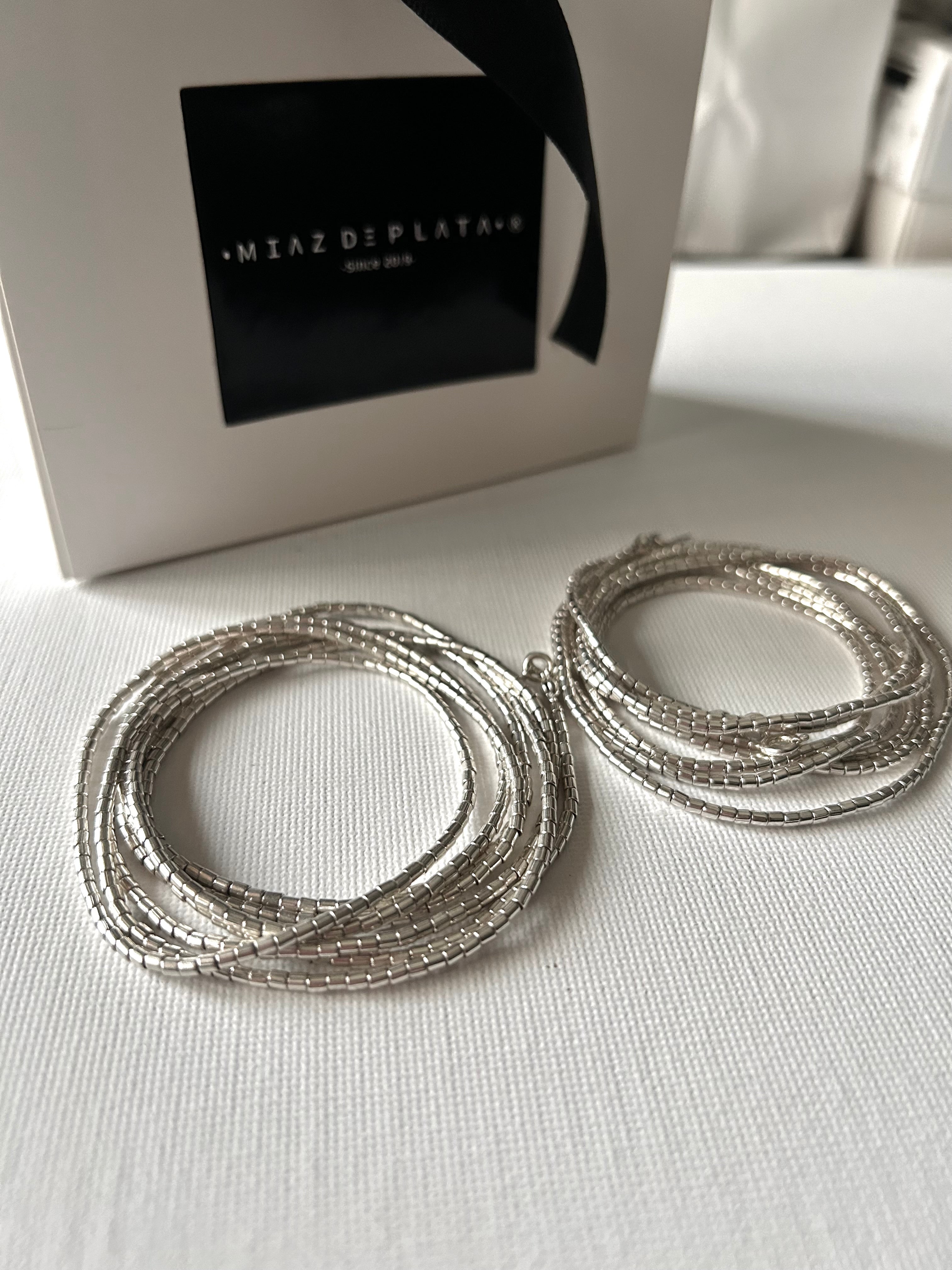 MOSTACILLA 1 METRO 20 cm PLATA 925