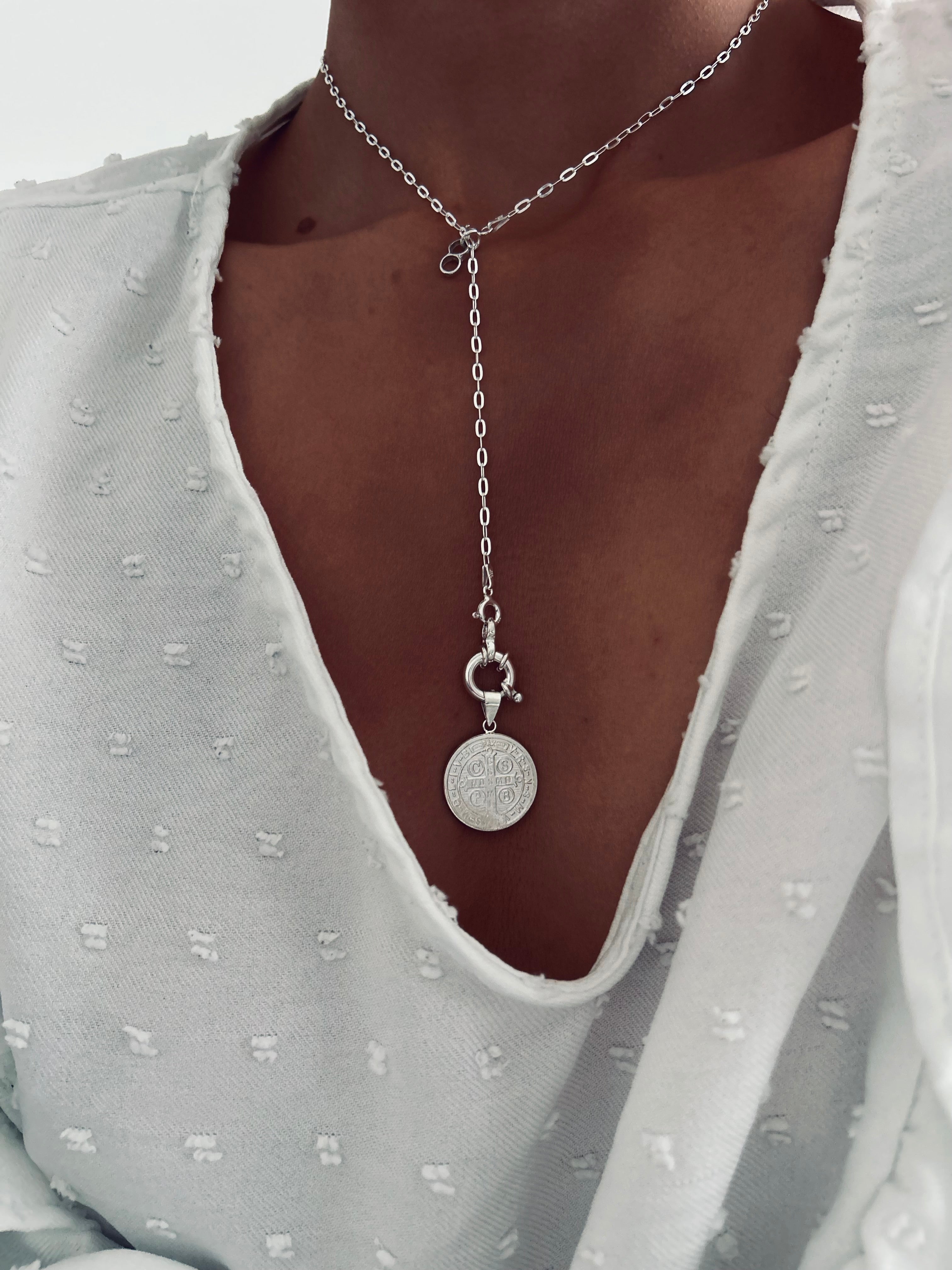 COLLAR SAN BENITO LA BENDITA PLATA 925