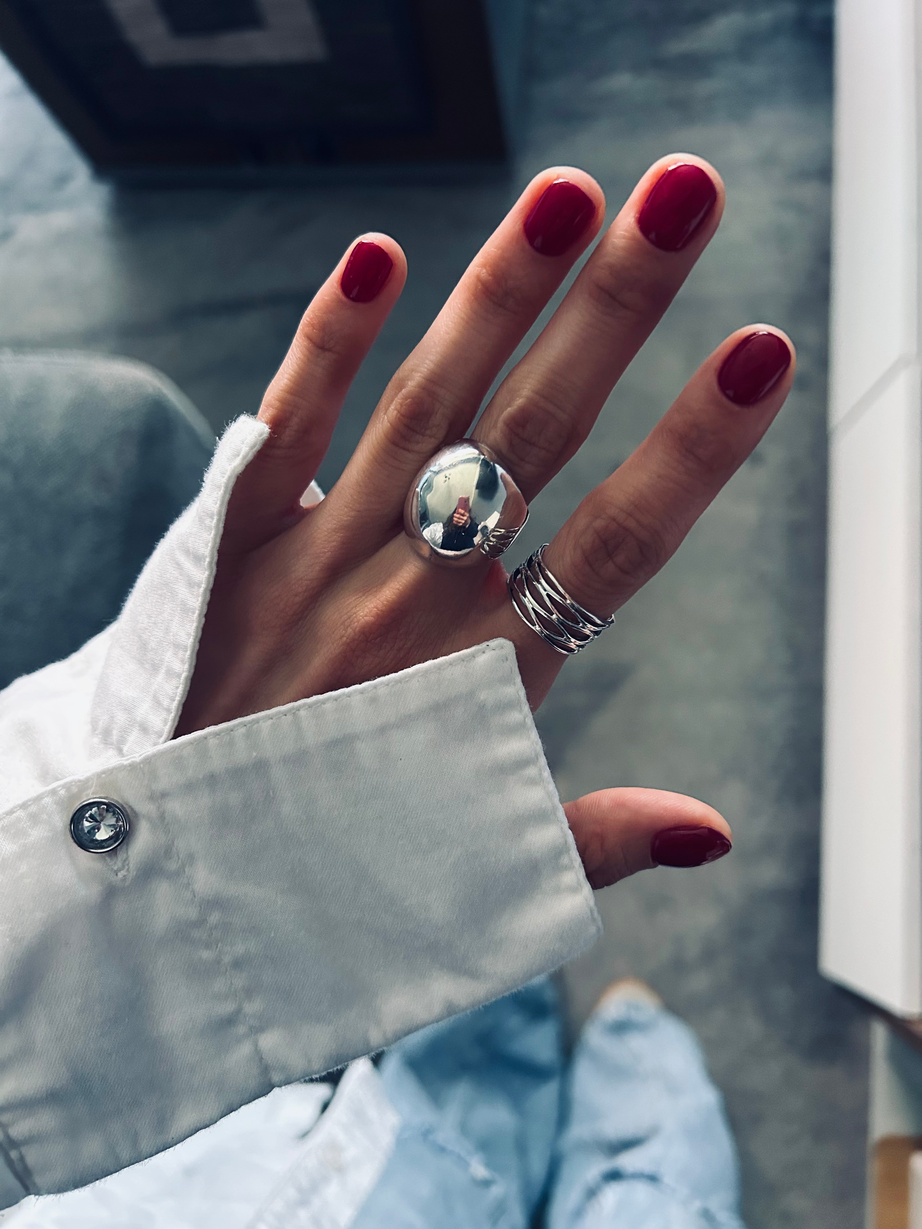 ANILLO TRAMA PLATA 925