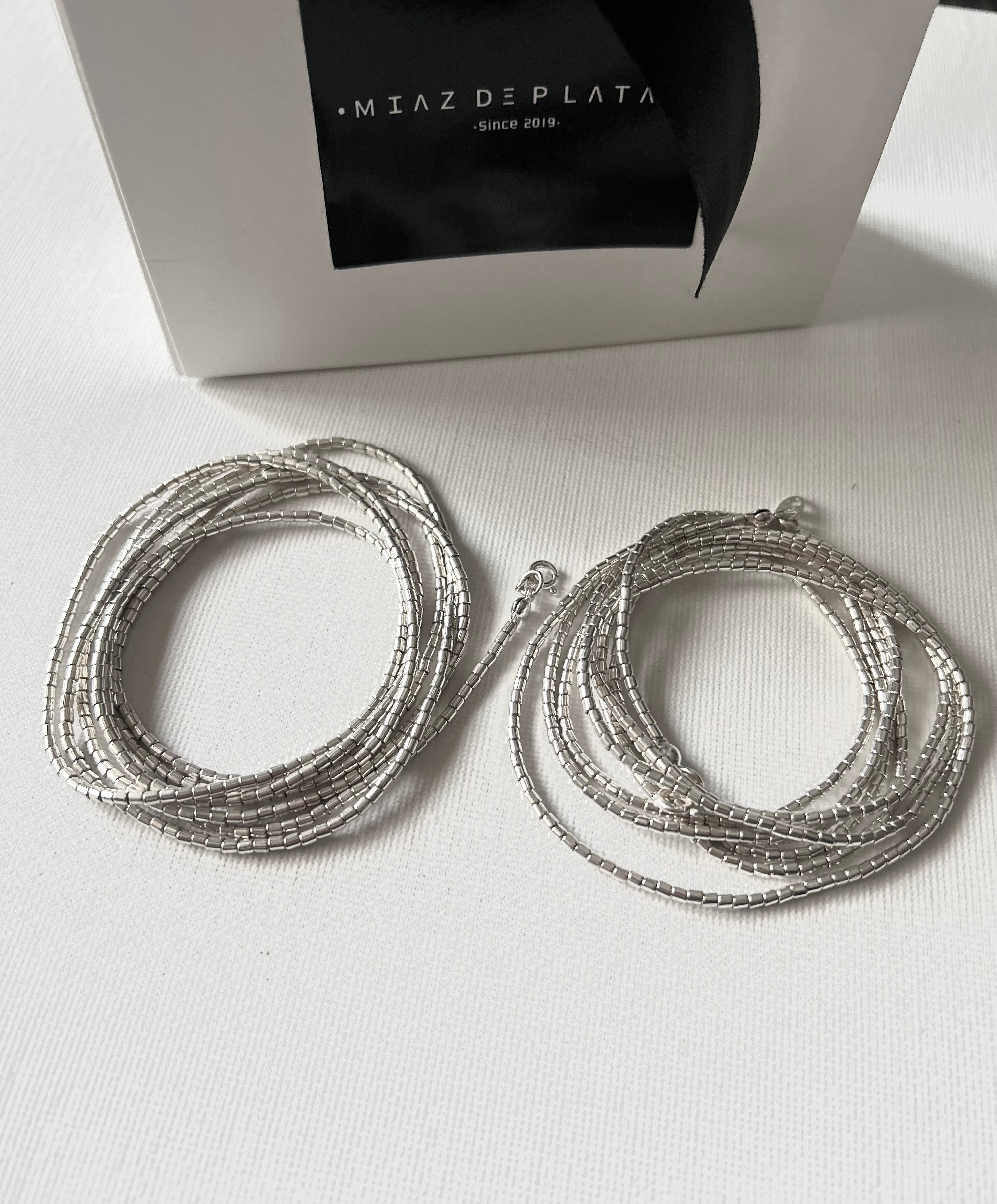 MOSTACILLA 1 METRO 20 cm PLATA 925