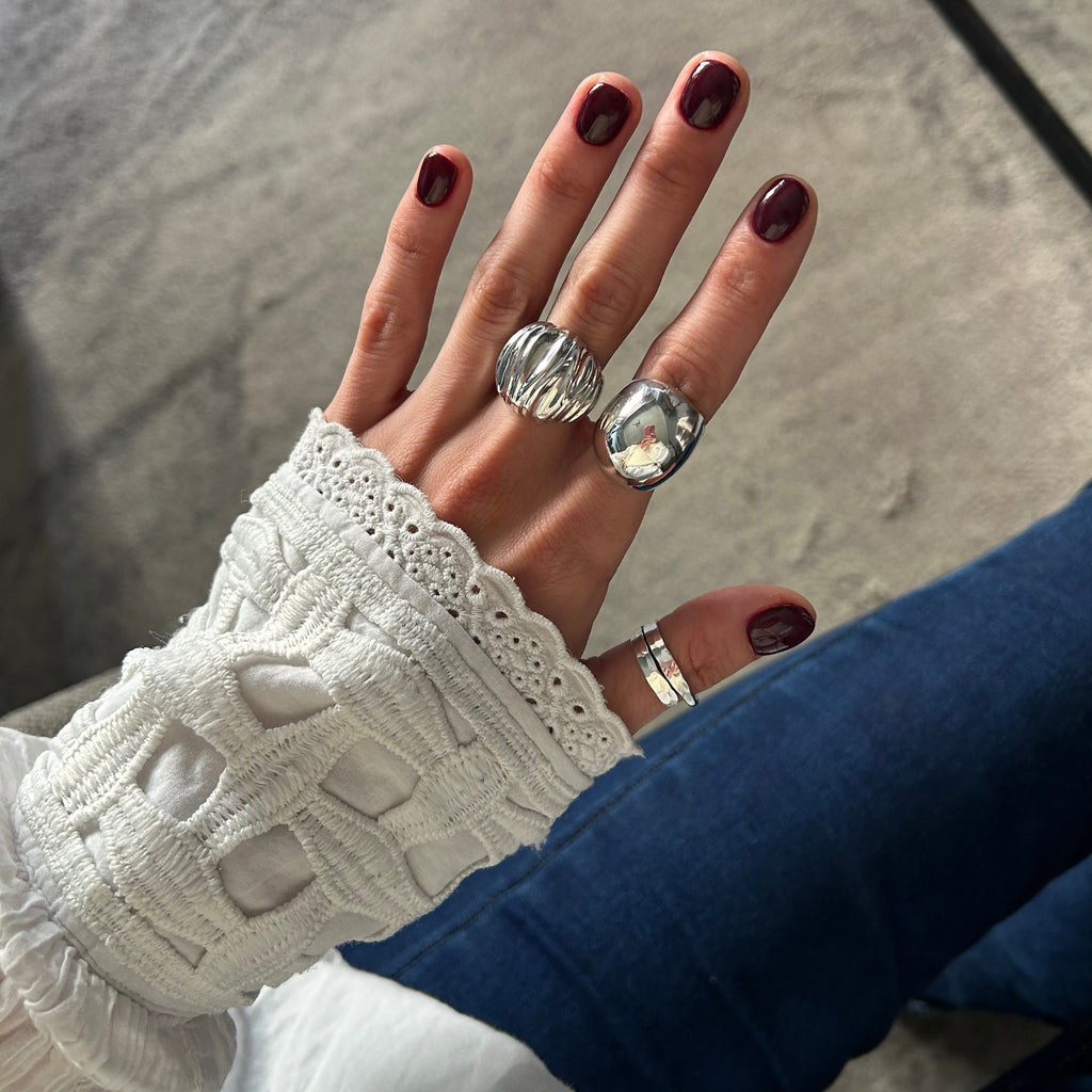 ANILLO MEKI PLATA 925