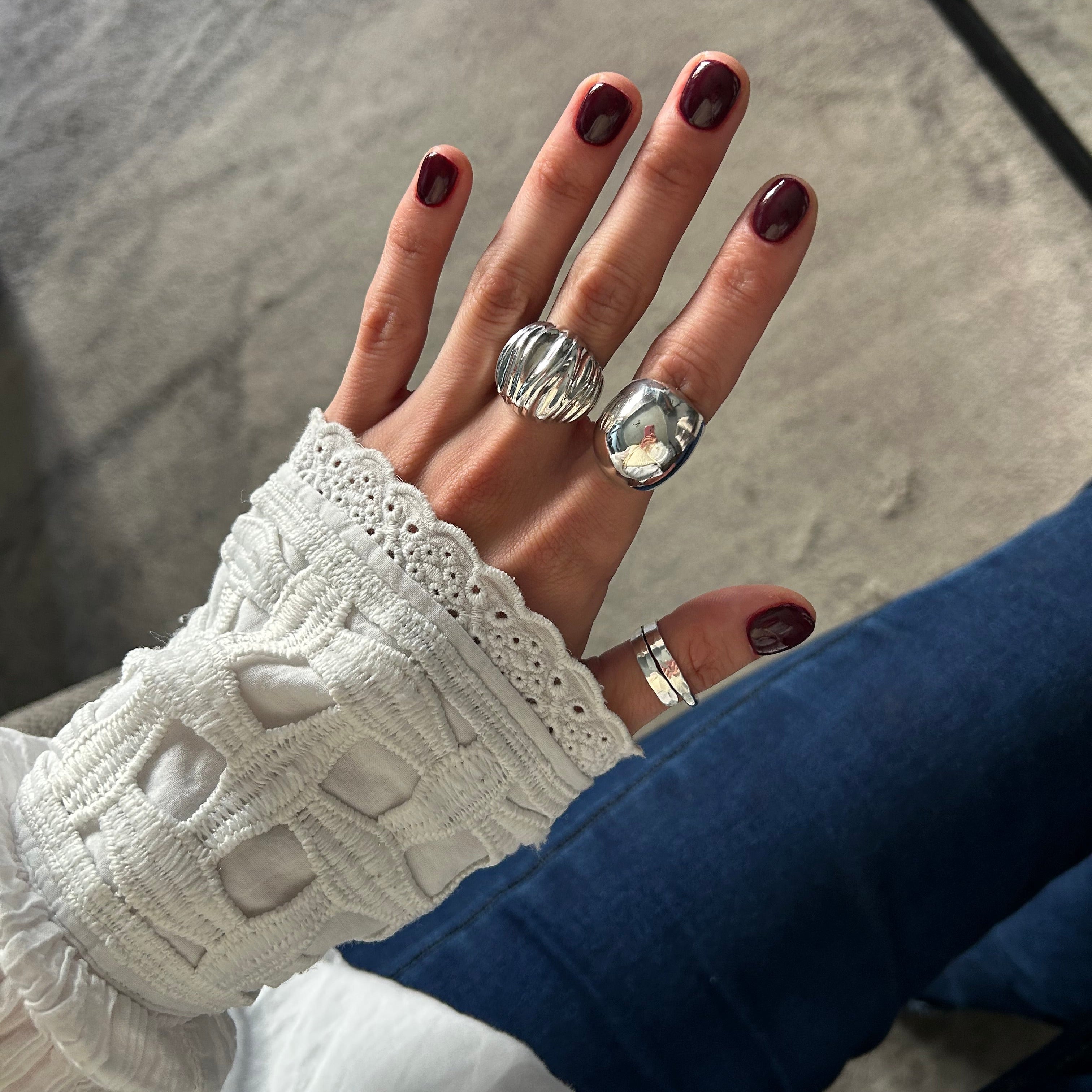 ANILLO MEKI PLATA 925