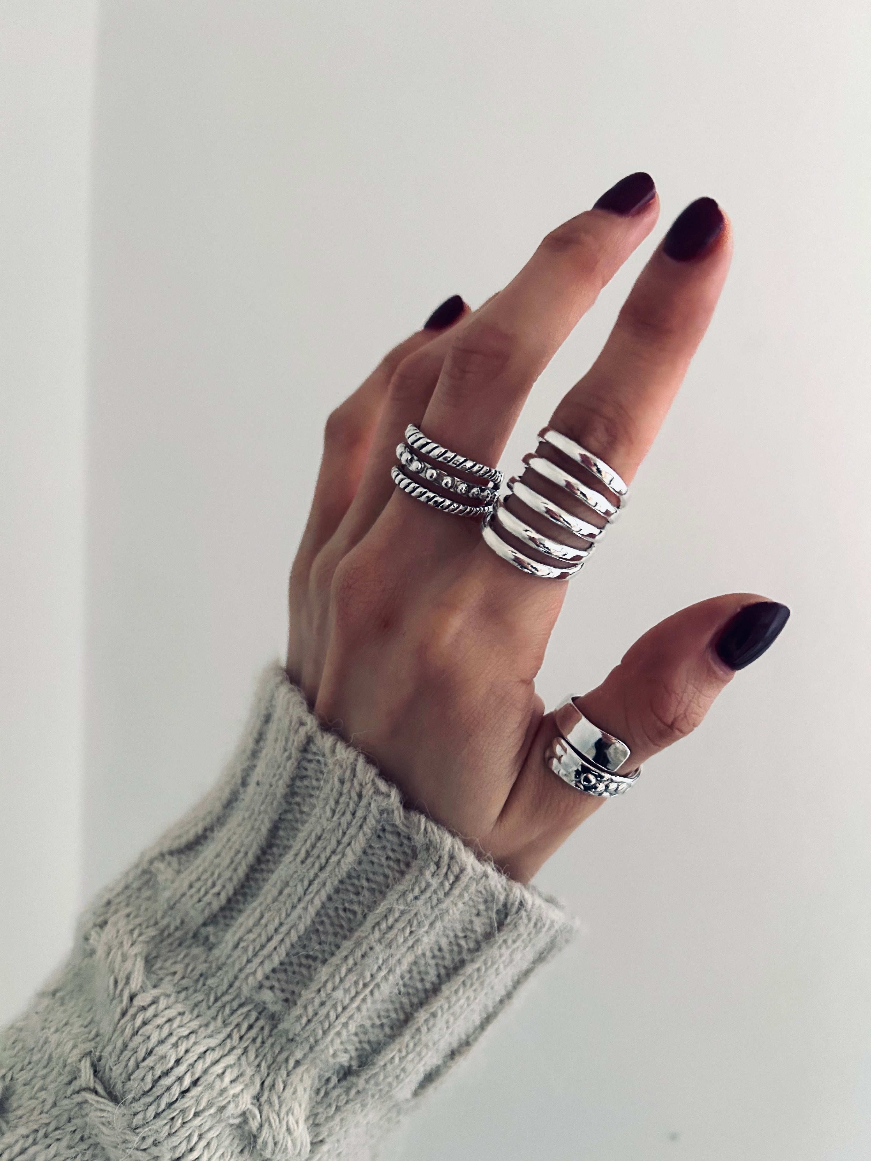 ANILLO KOBA AJUSTABLE PLATA 925