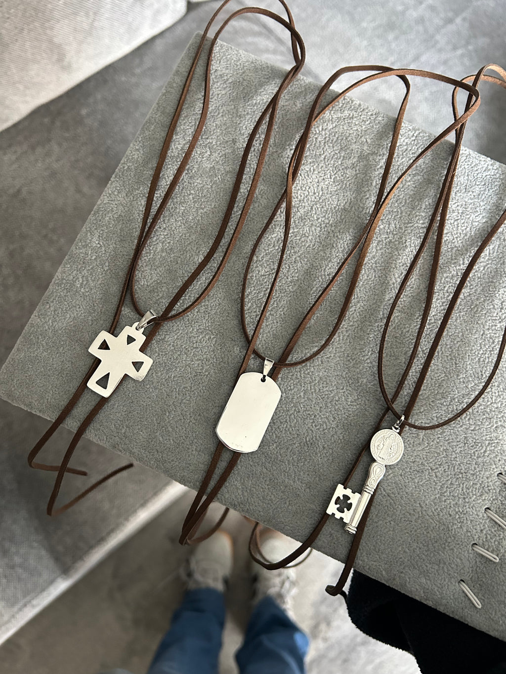 COLLAR PLATA 925SAN BENITO LLVAVE