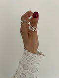 ANILLO CADENE PLATA 925 AJUSTABLE