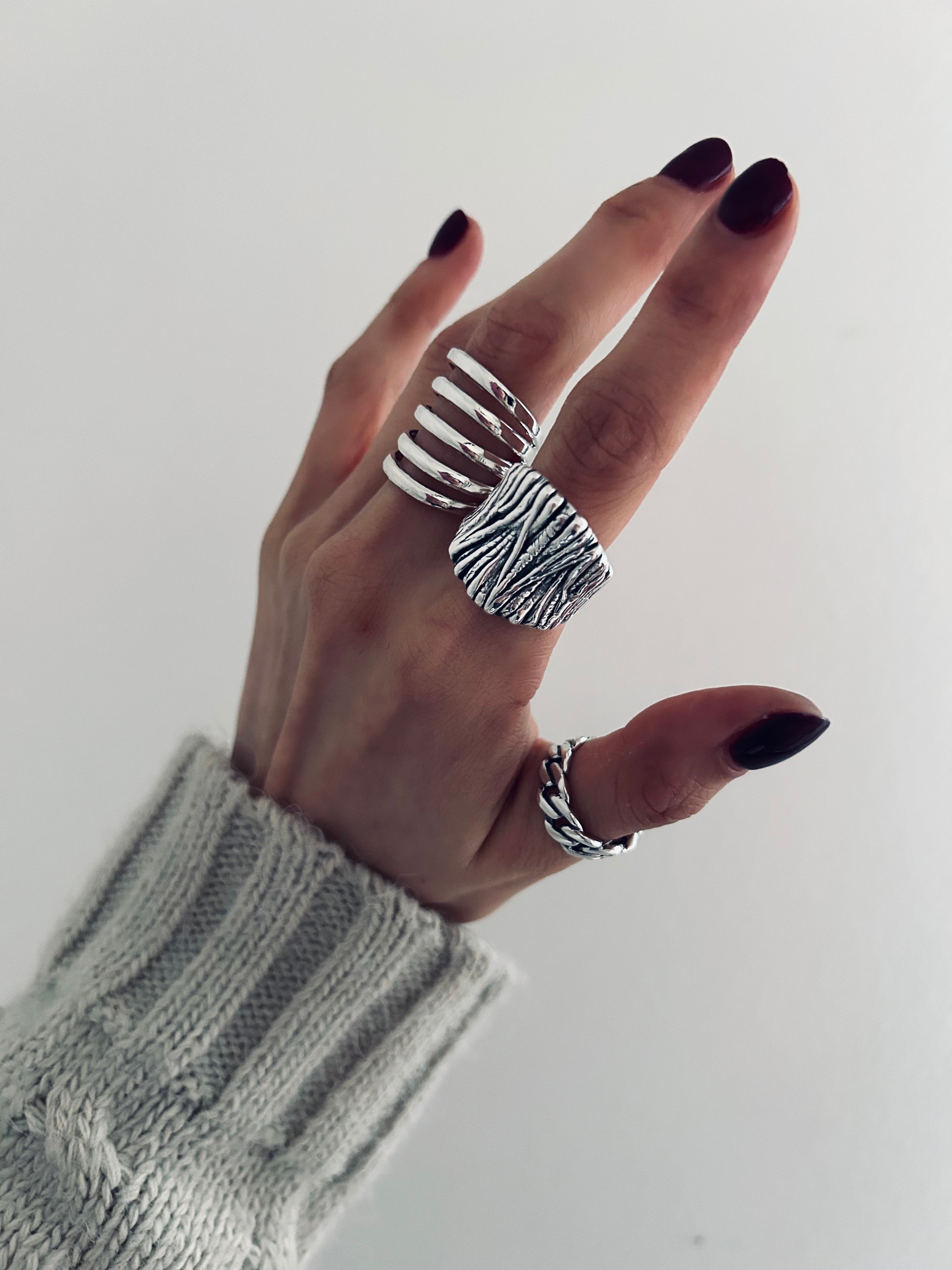 ANILLO BLANCA PLATA 925