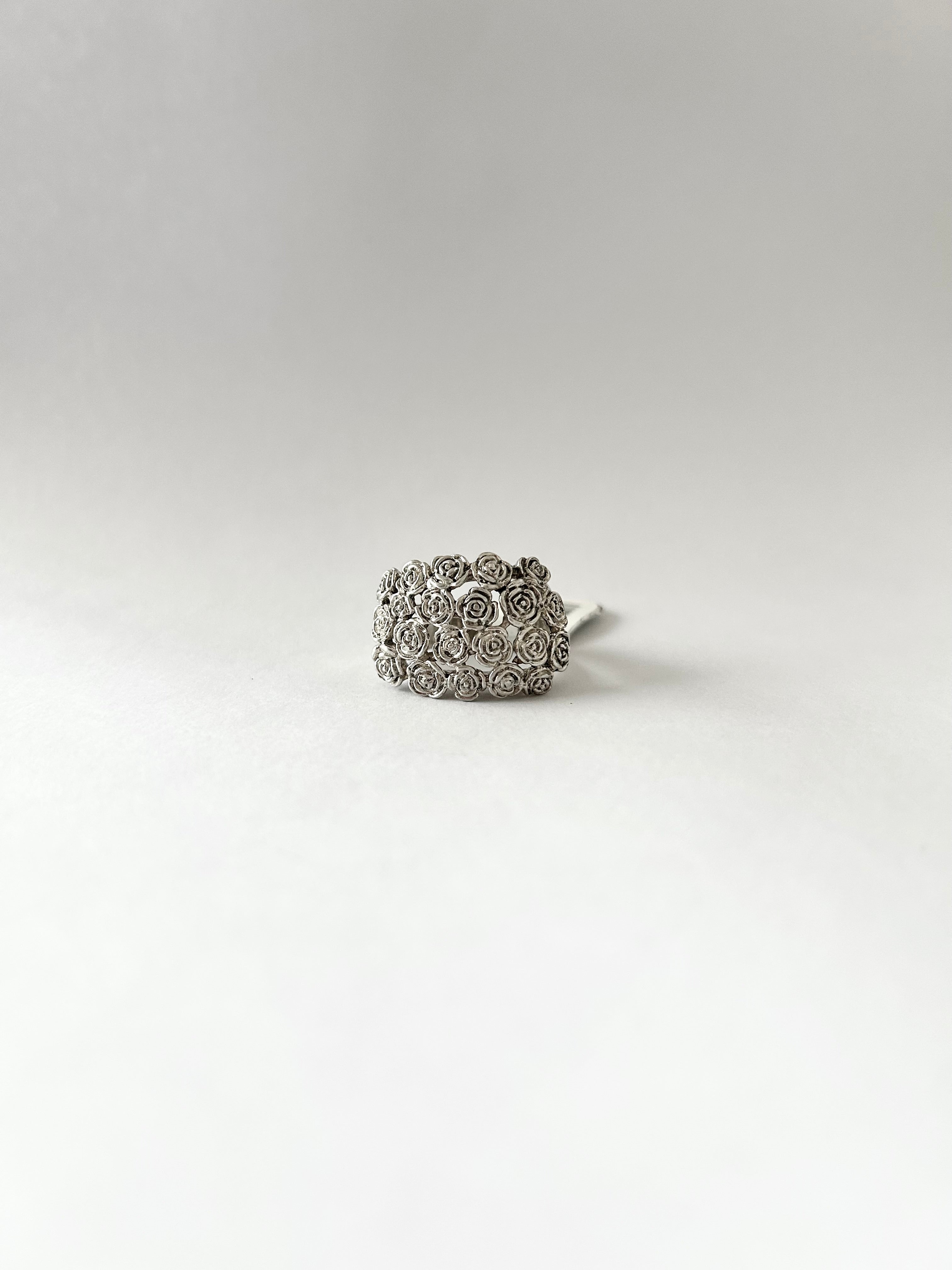 ANILLO JARDÍN DE ROSAS PLATA 925