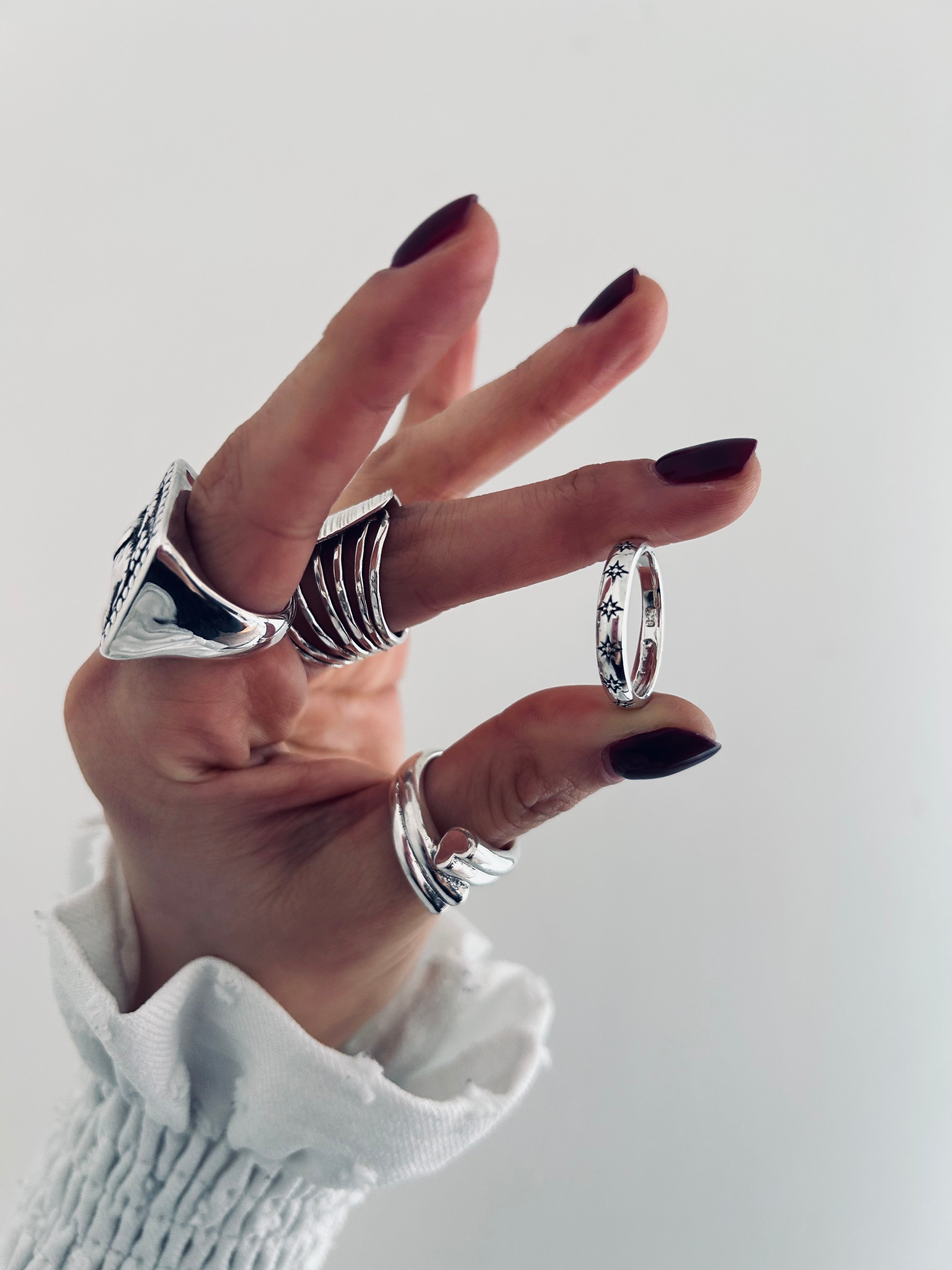 ANILLO DESTELLOS FORTUNA PLATA 925