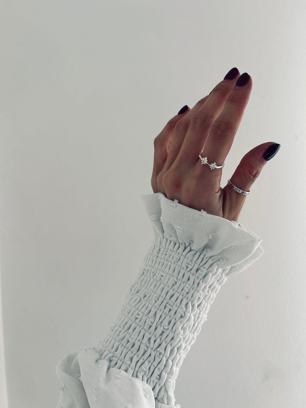 ANILLO DESTELLOS DE LUZ PLATA 925 AJUSTABLE