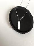 COLLAR LINGOTE LISO PLATA 925