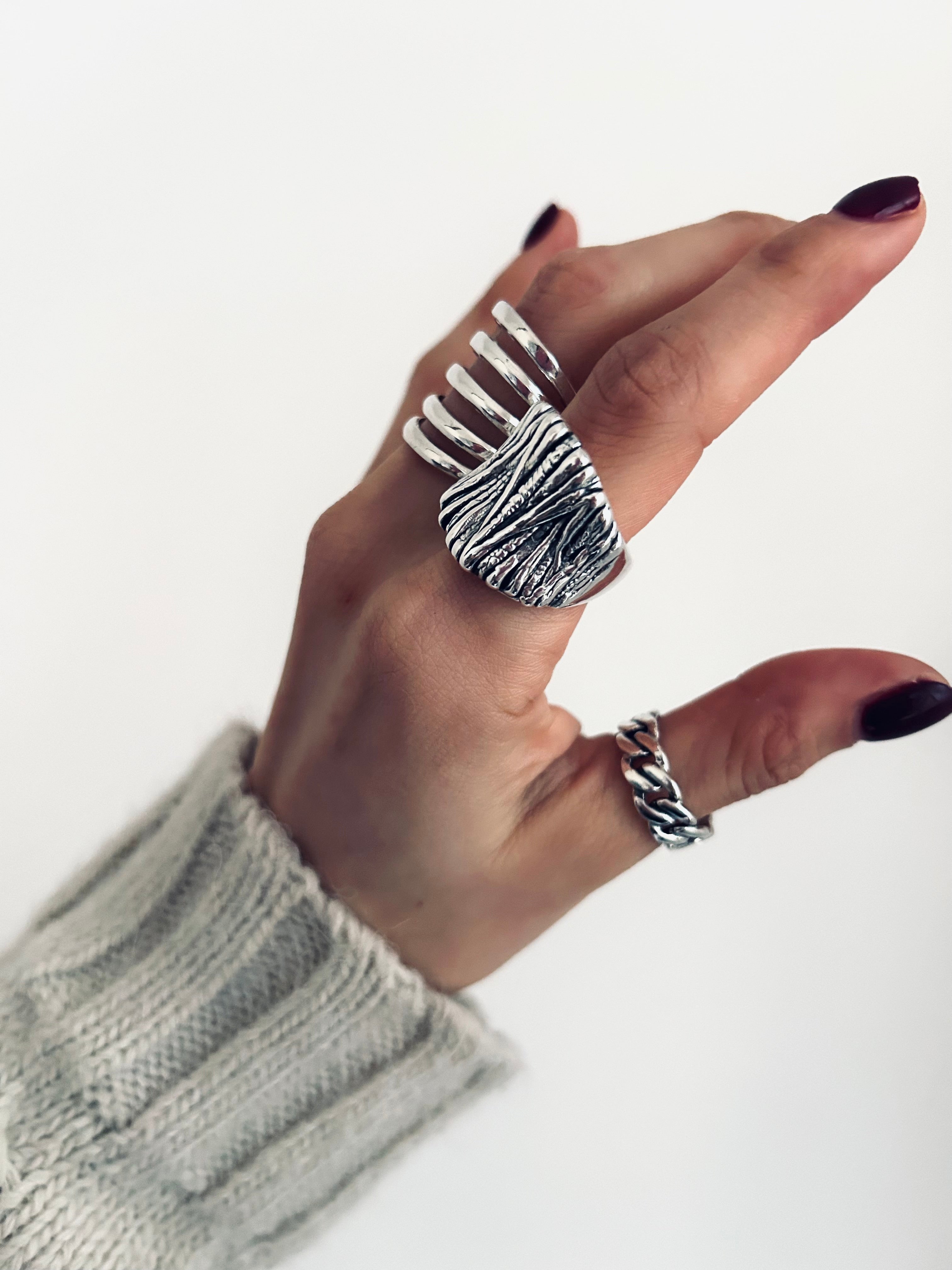 ANILLO BLANCA PLATA 925